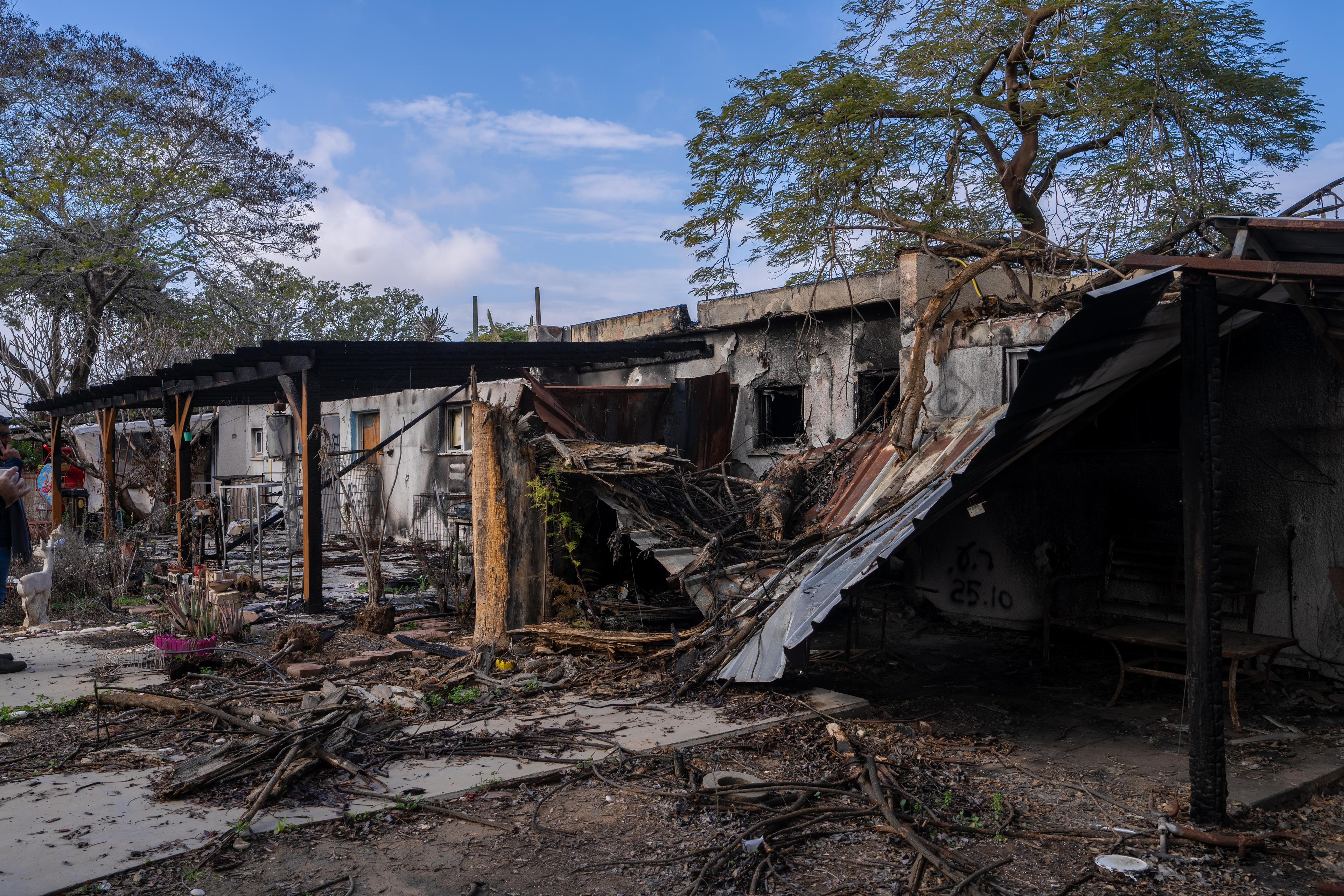 Remains from October 7 attack.