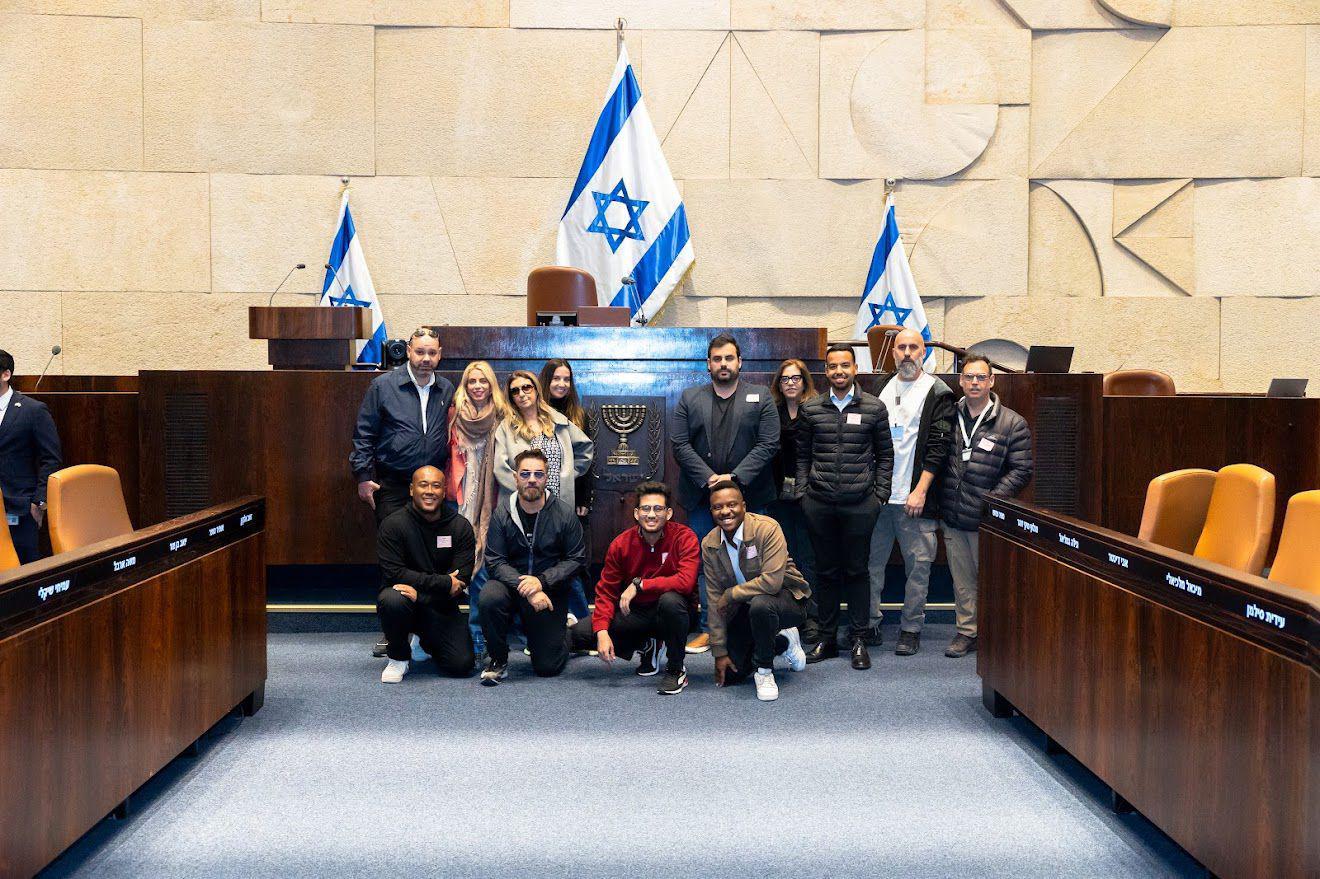 Brazilian delegation visiting Israel