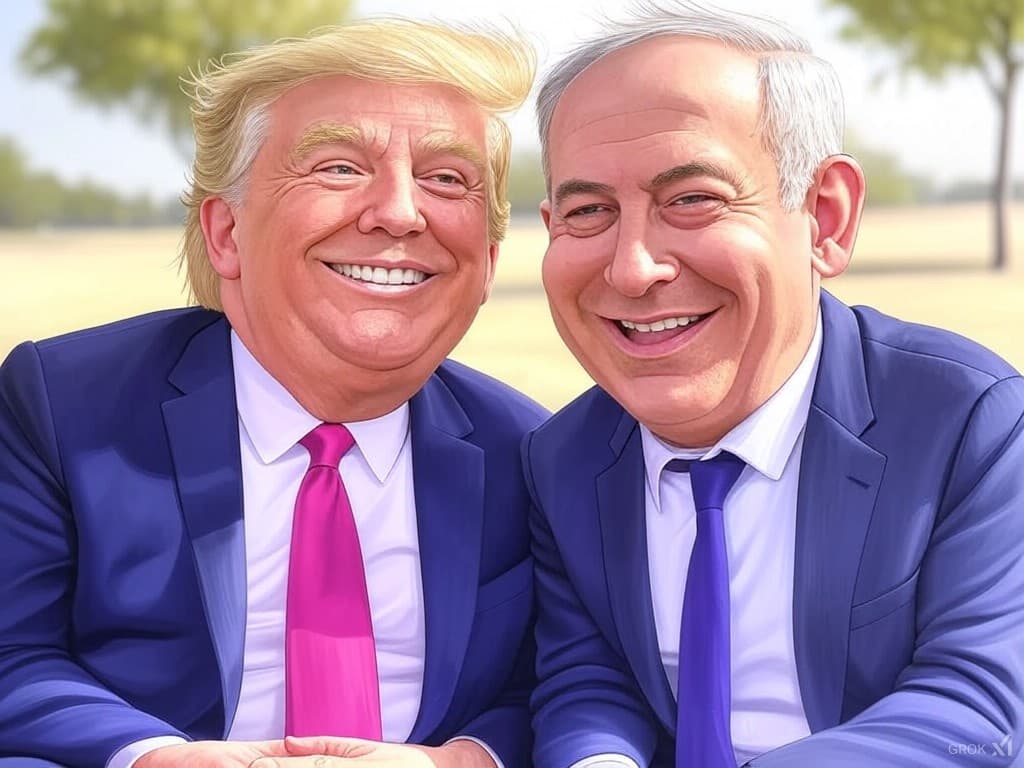 President Donald Trump and President Benjamin Netanyahu