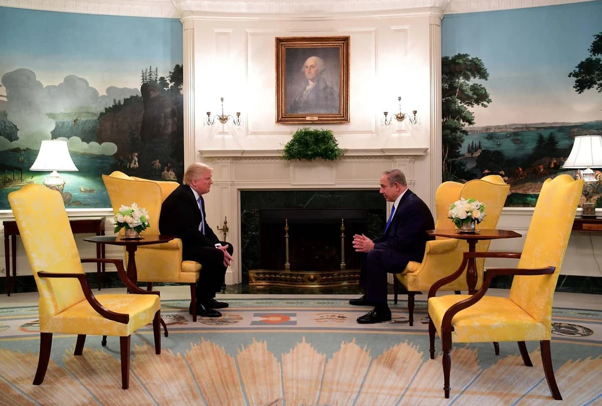 Prime Minister Benjamin Netanyahu and President Donald Trump.
