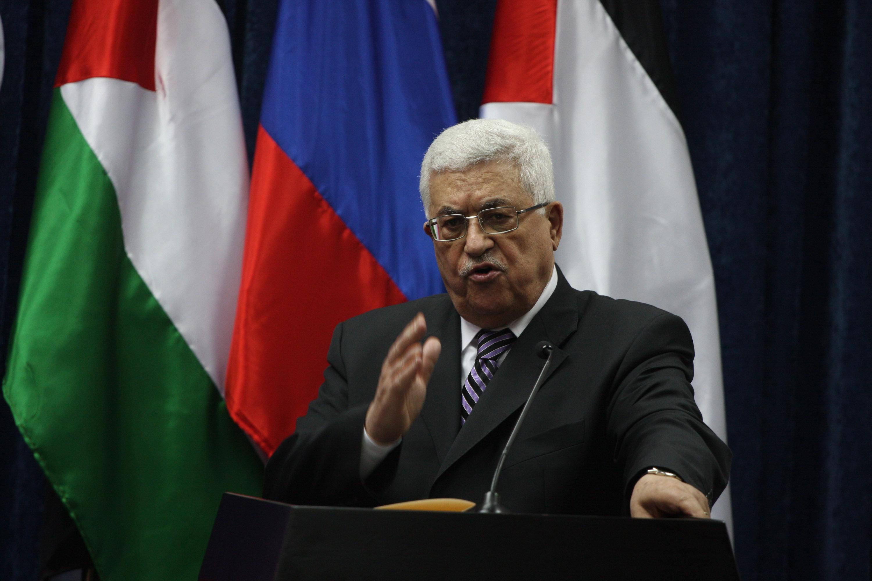 PA President Mahmoud Abbas.