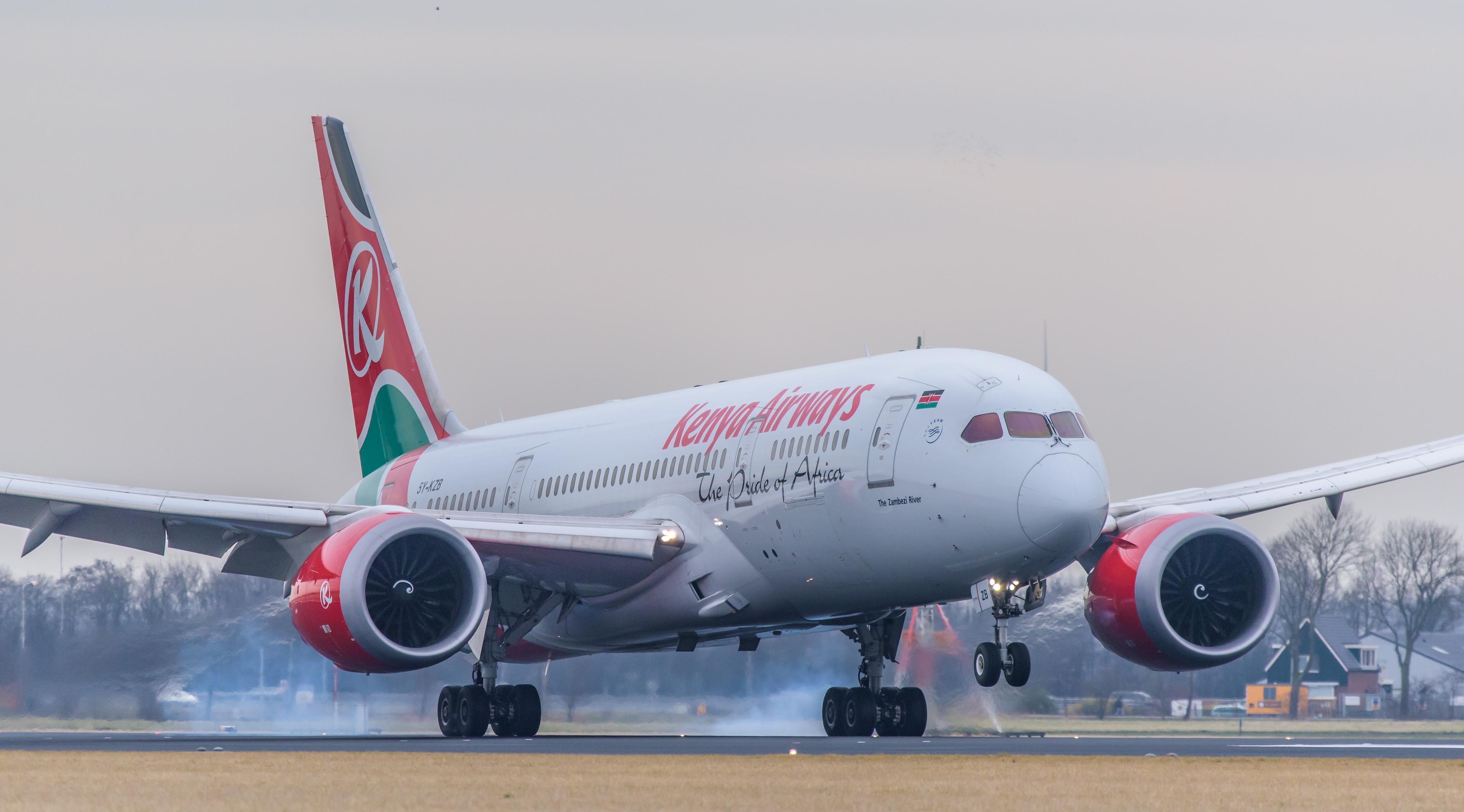 Kenya Airlines involved in the incident
