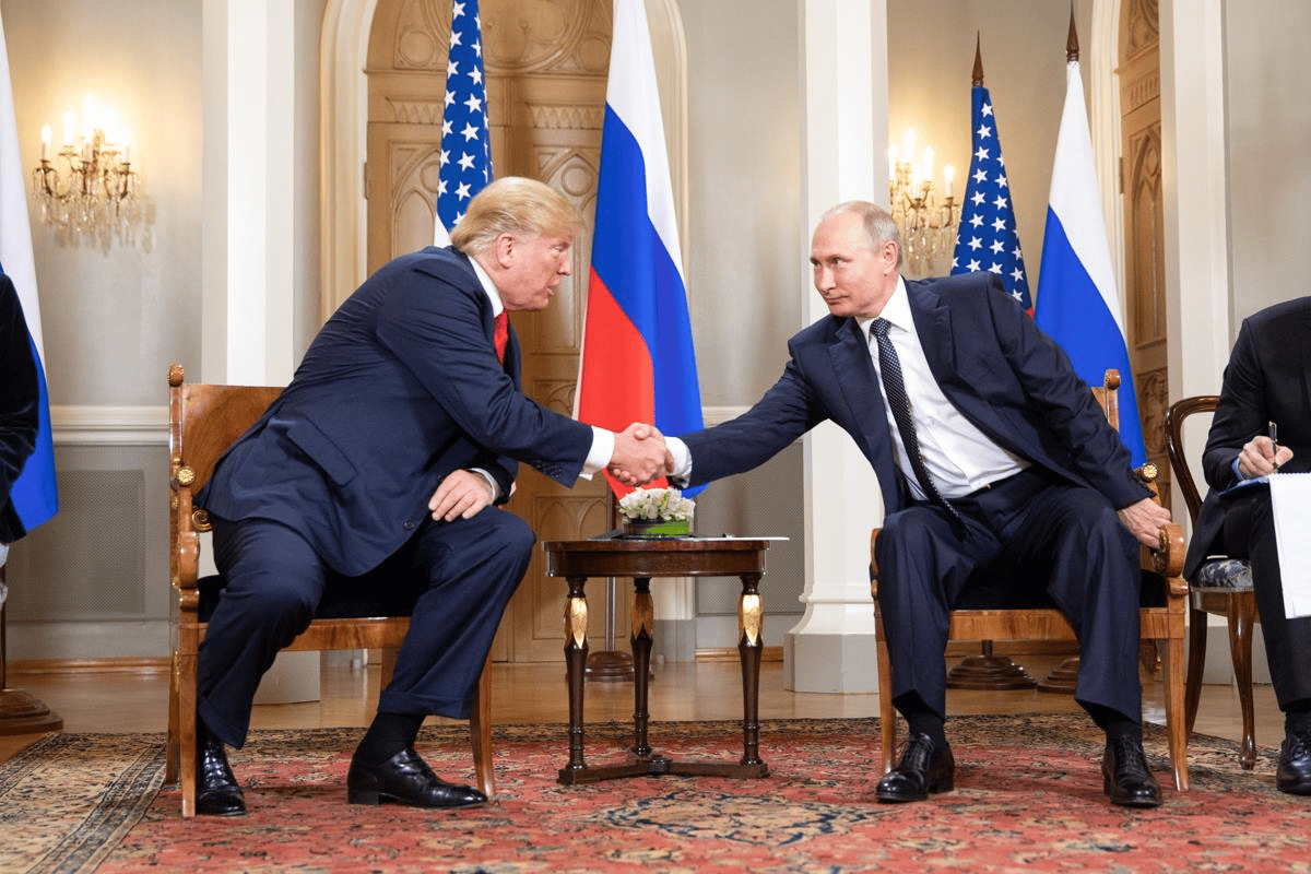 Donald Trump with Vladimir Putin