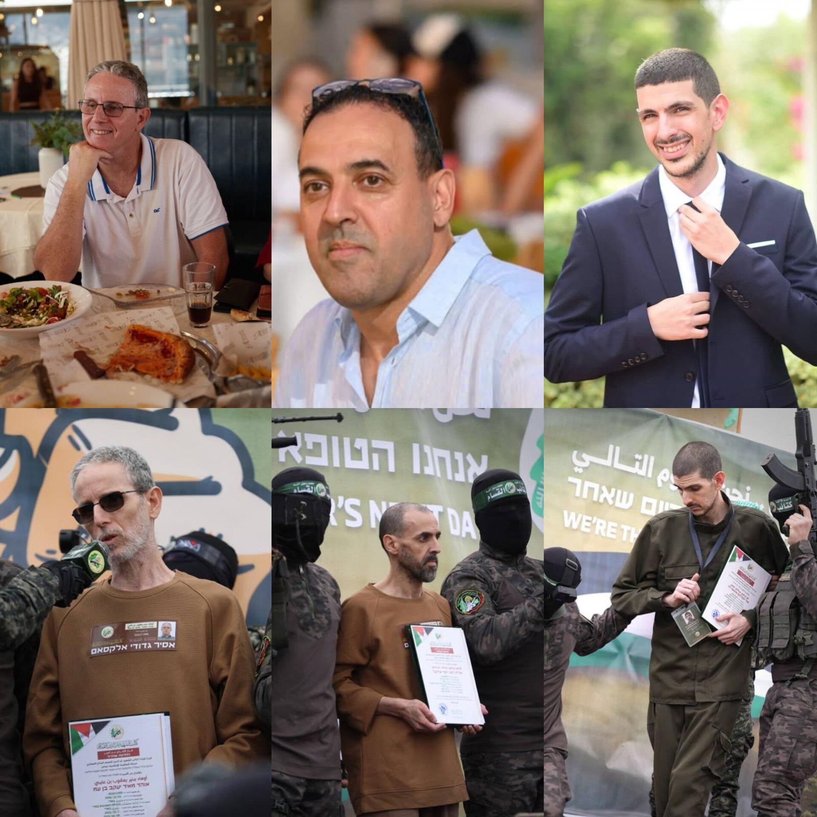 Ohad Ben Ami, Or Levy, Yossi Sharabi- before and after Hamas captivity