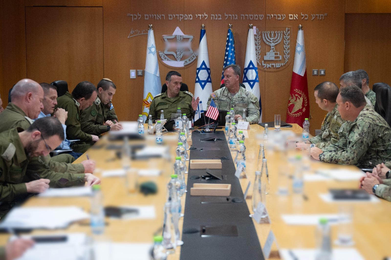 CENTCOM Commander Michael Kurilla and IDF Chief of Staff Herzi Halevi.