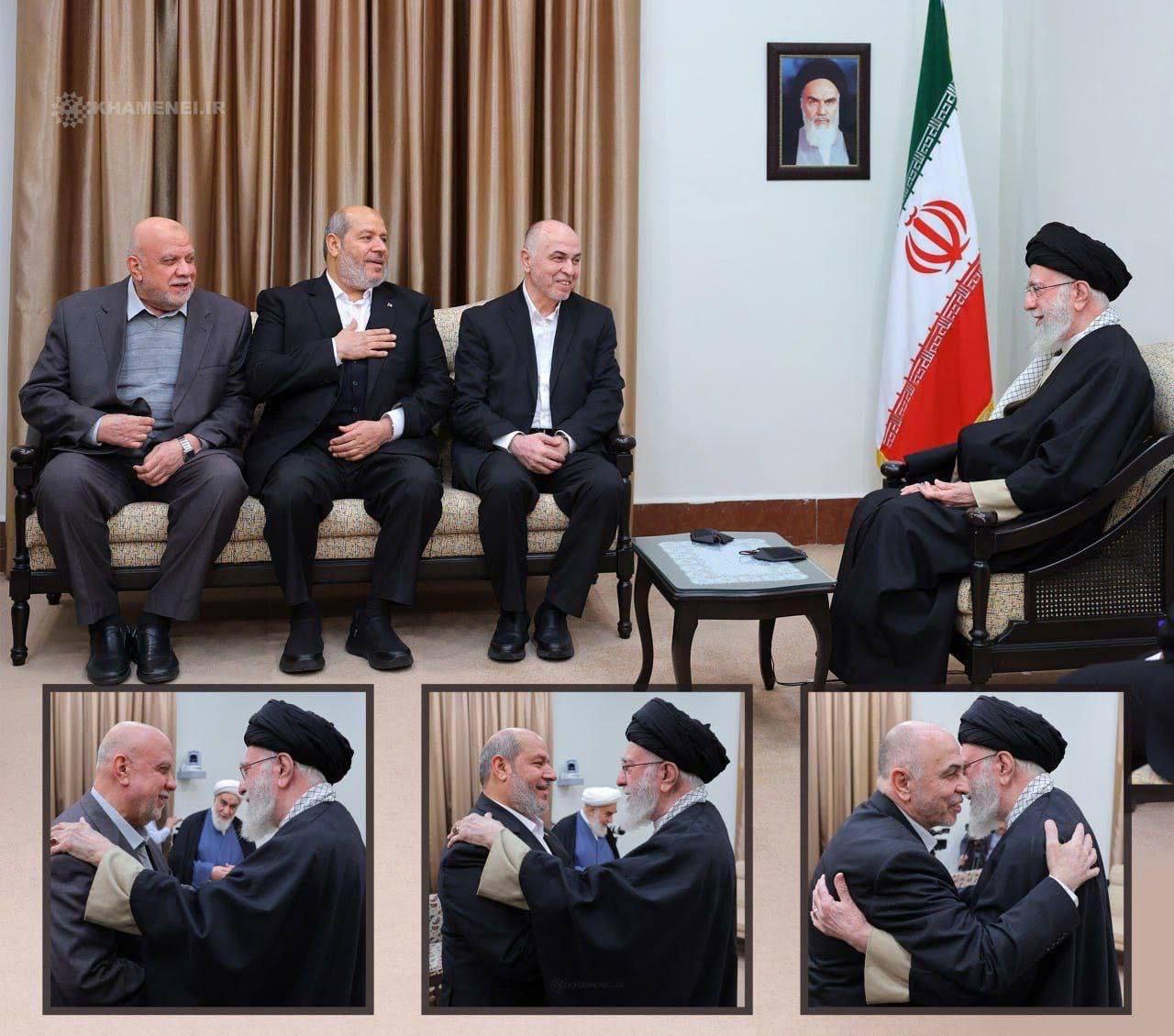 Khamenei meeting with Hamas leaders