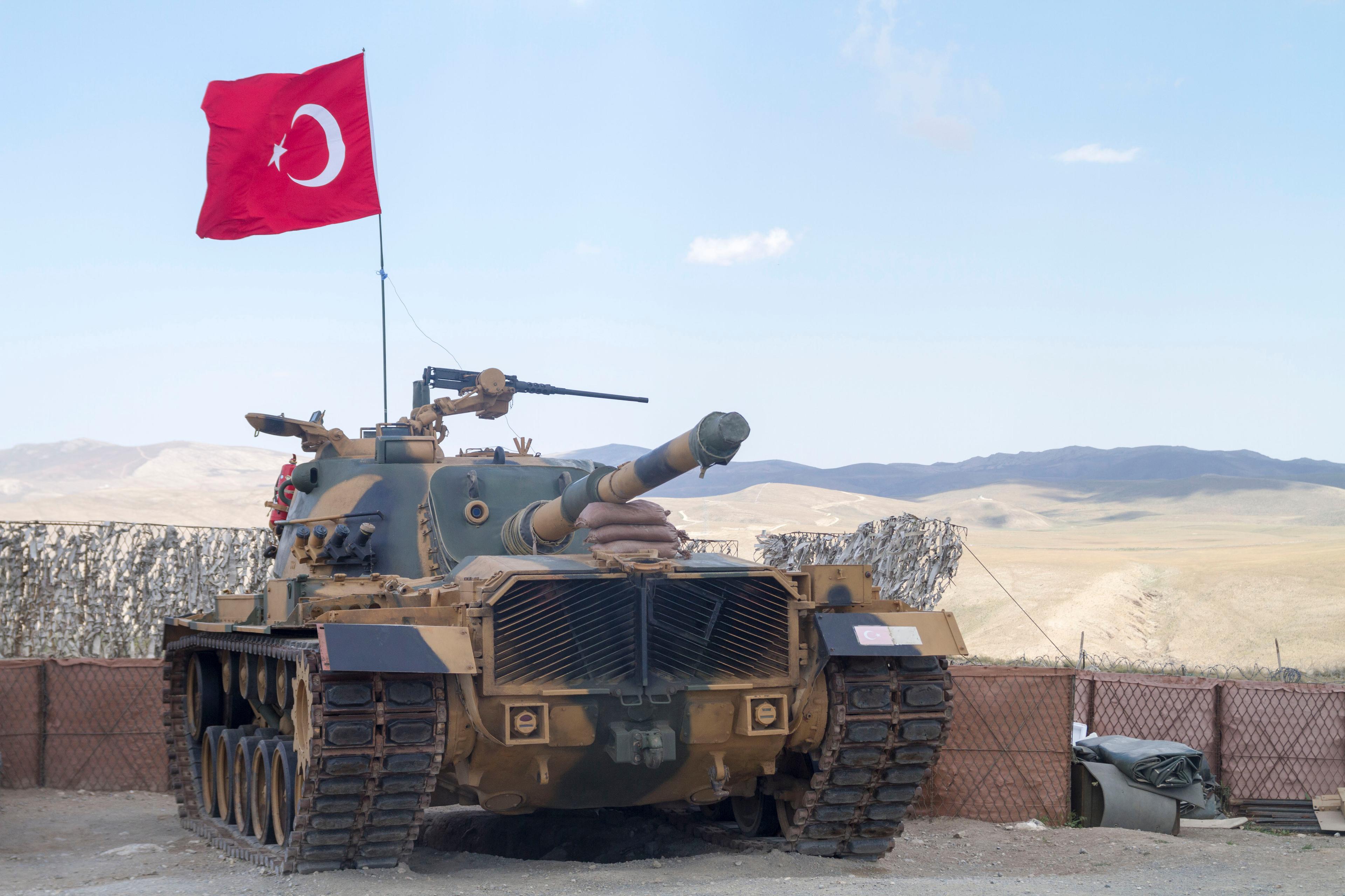 Turkish tank. Turkish tank.