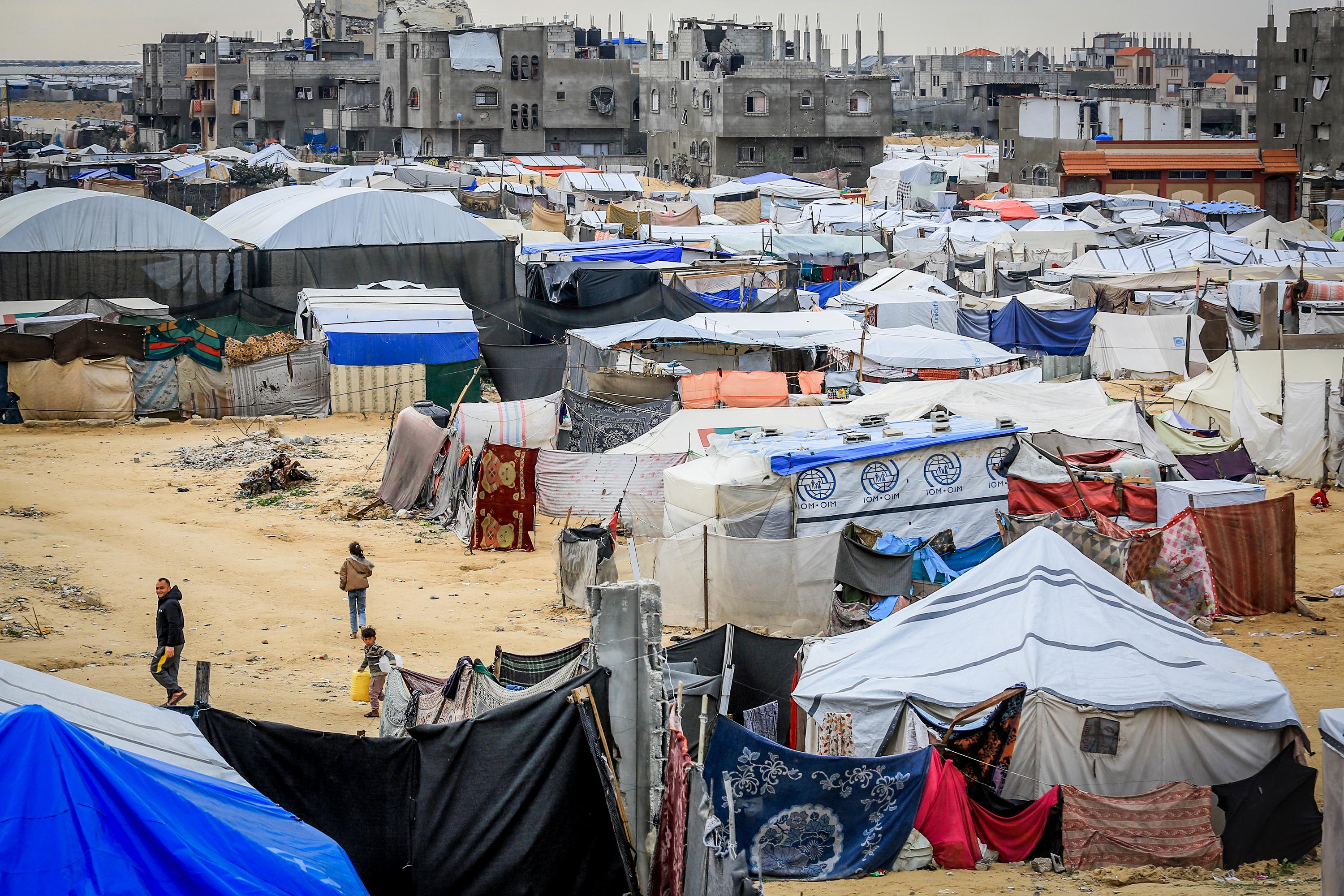 Palestinian tent cities.