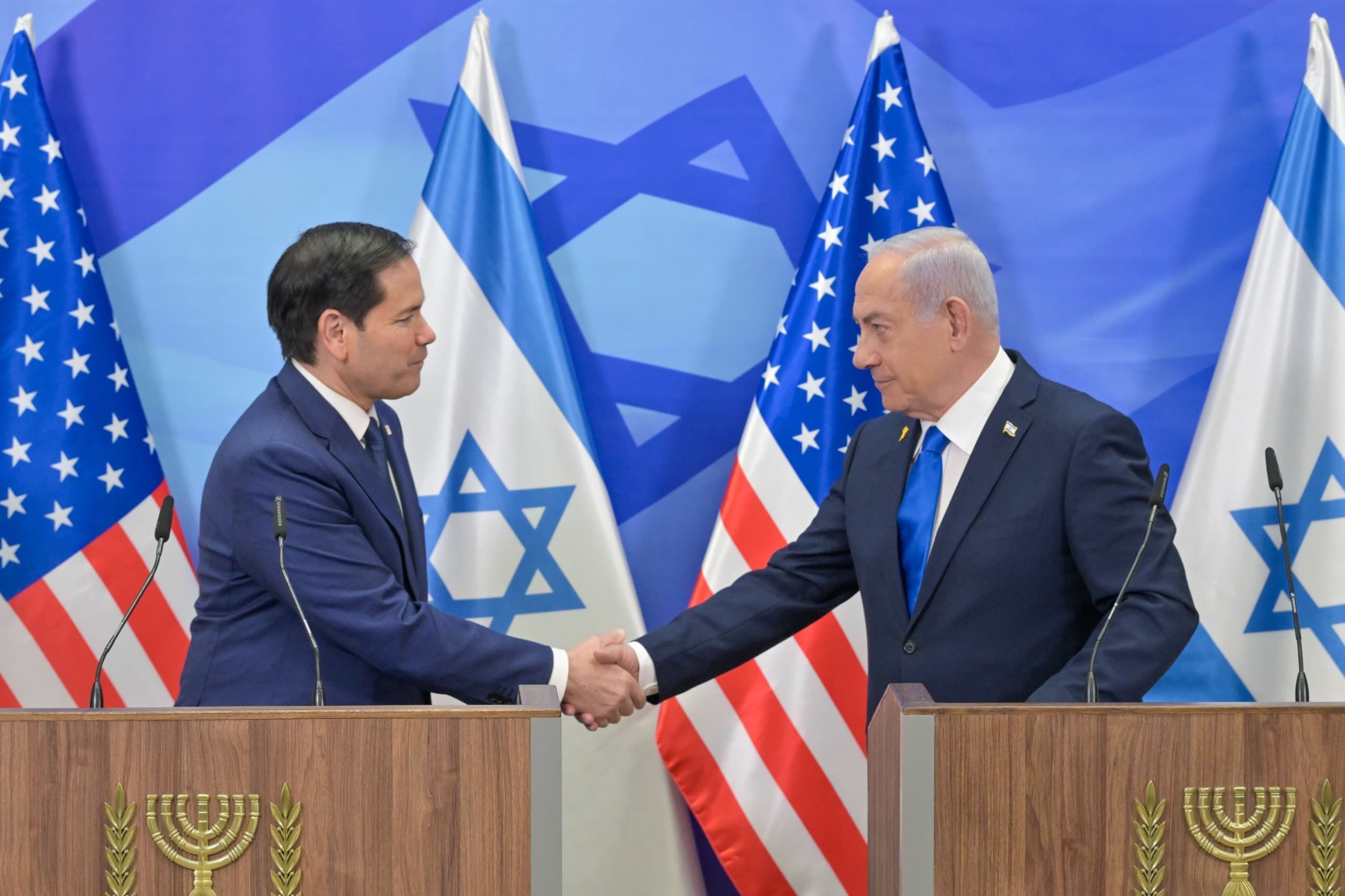 Marco Rubio with Benjamin Netanyahu Marco Rubio with Benjamin Netanyahu