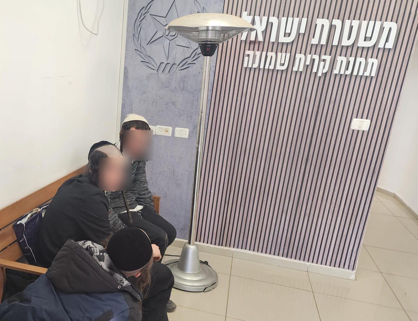 Breslov Hasidim at the Police station