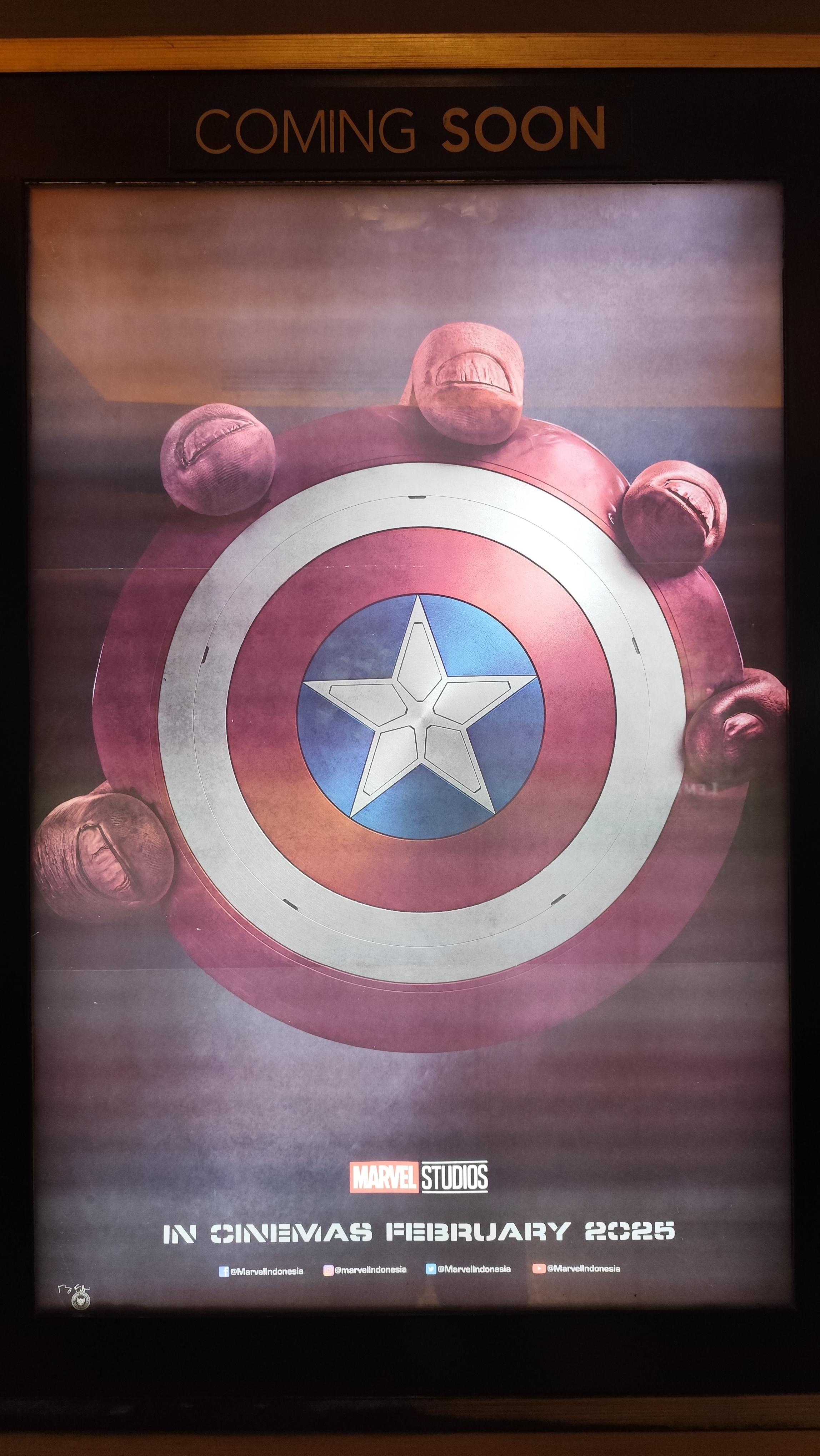 "Captain America: Brave New World" movie poster 