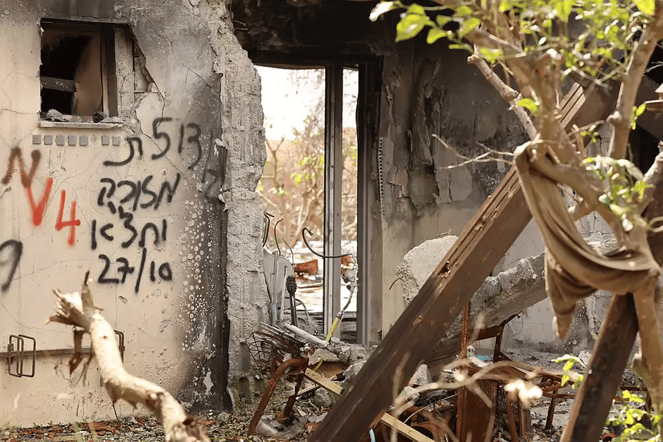 Destruction in Gaza envelope after October 7
