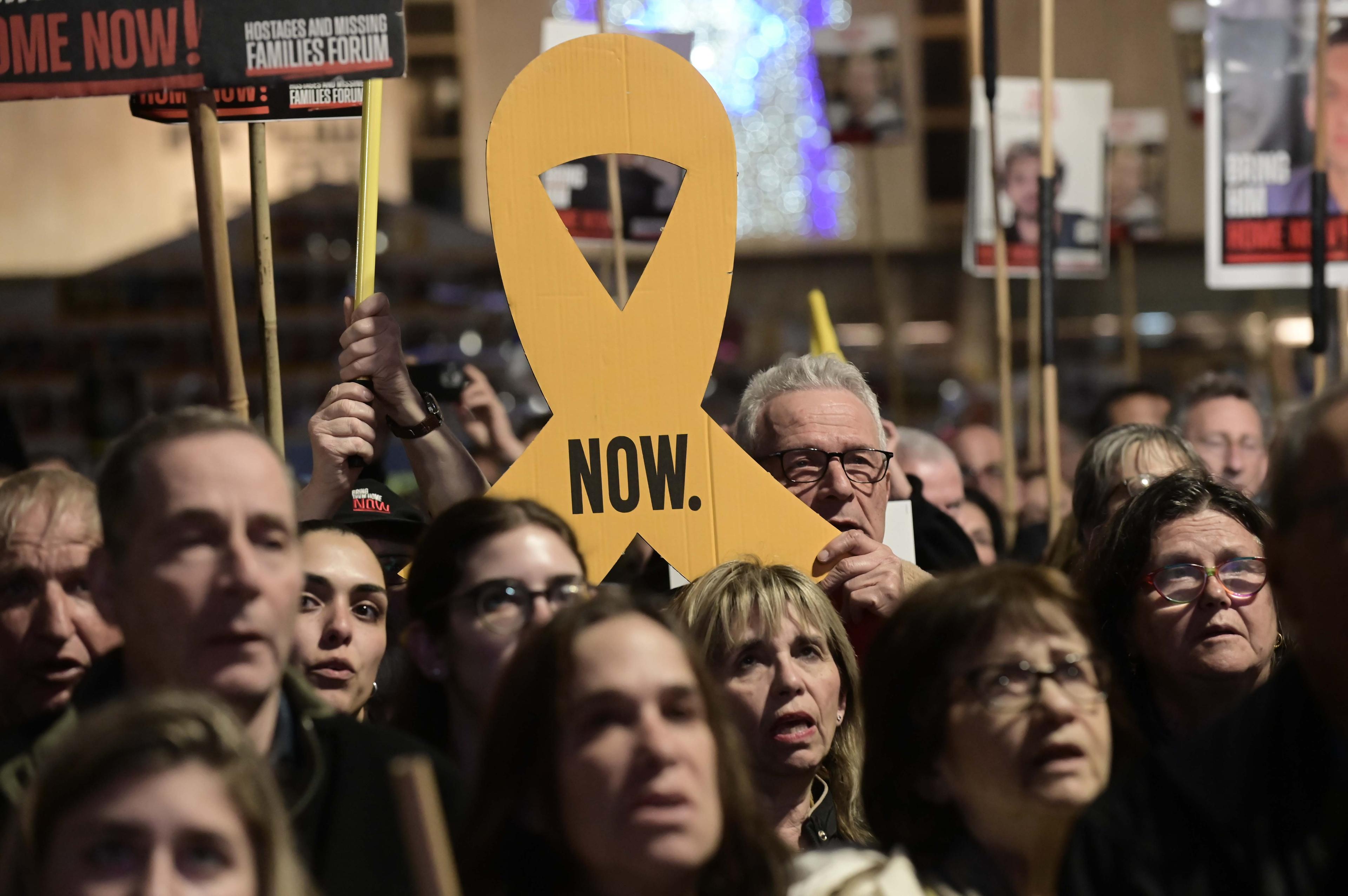 Protest for the hostages.