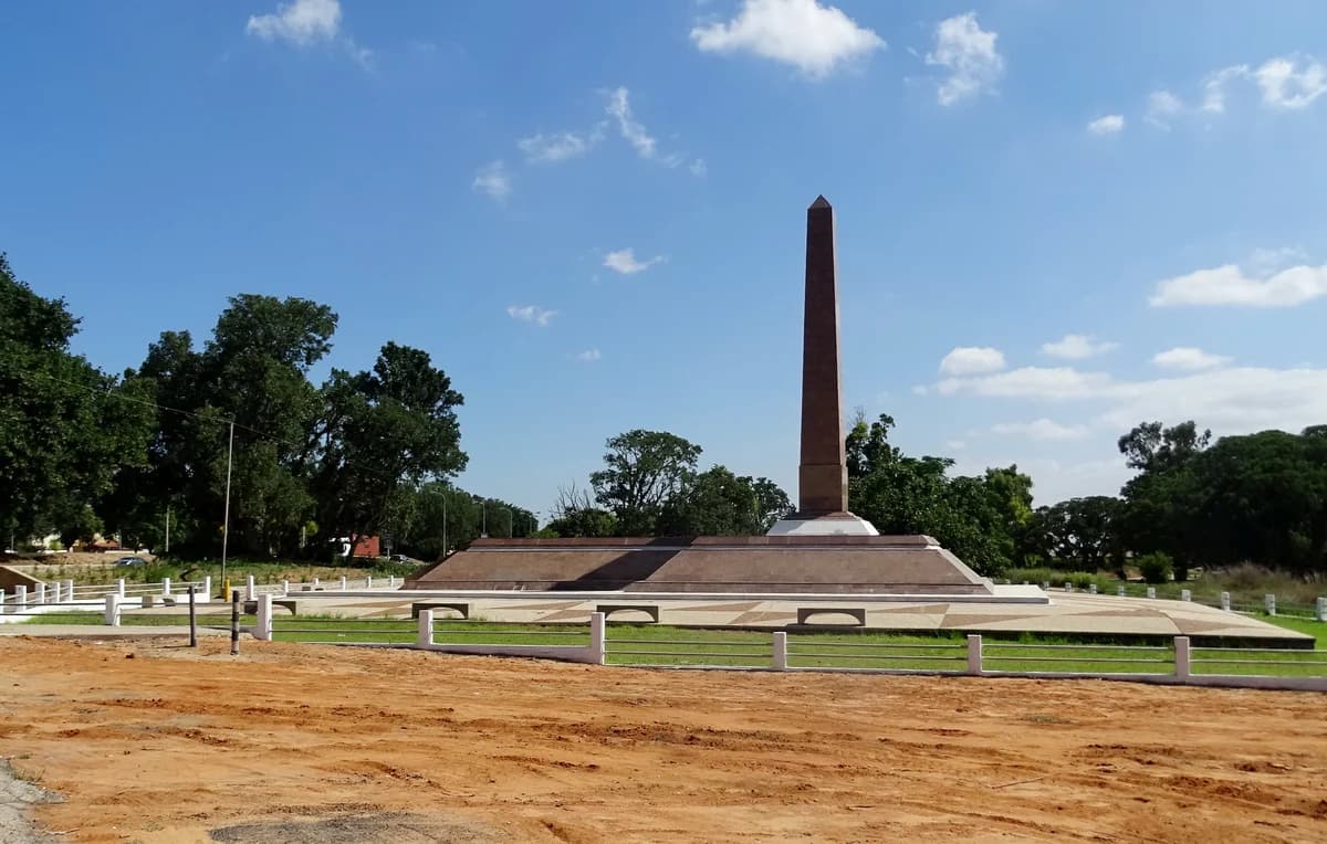 The monument in memory of the Egyptian soldiers in the Ad Halom Park in Ashdod