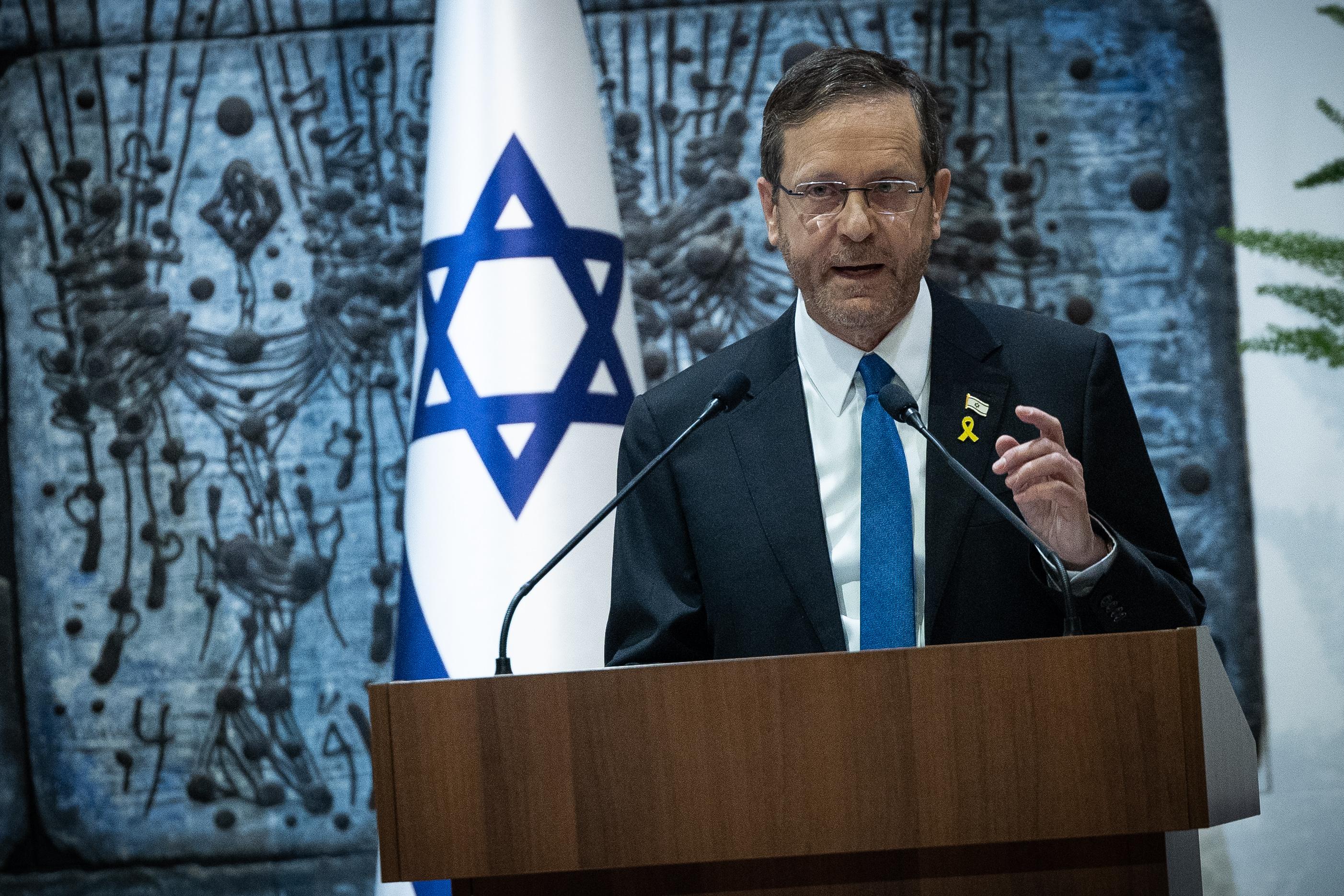 President Isaac Herzog.