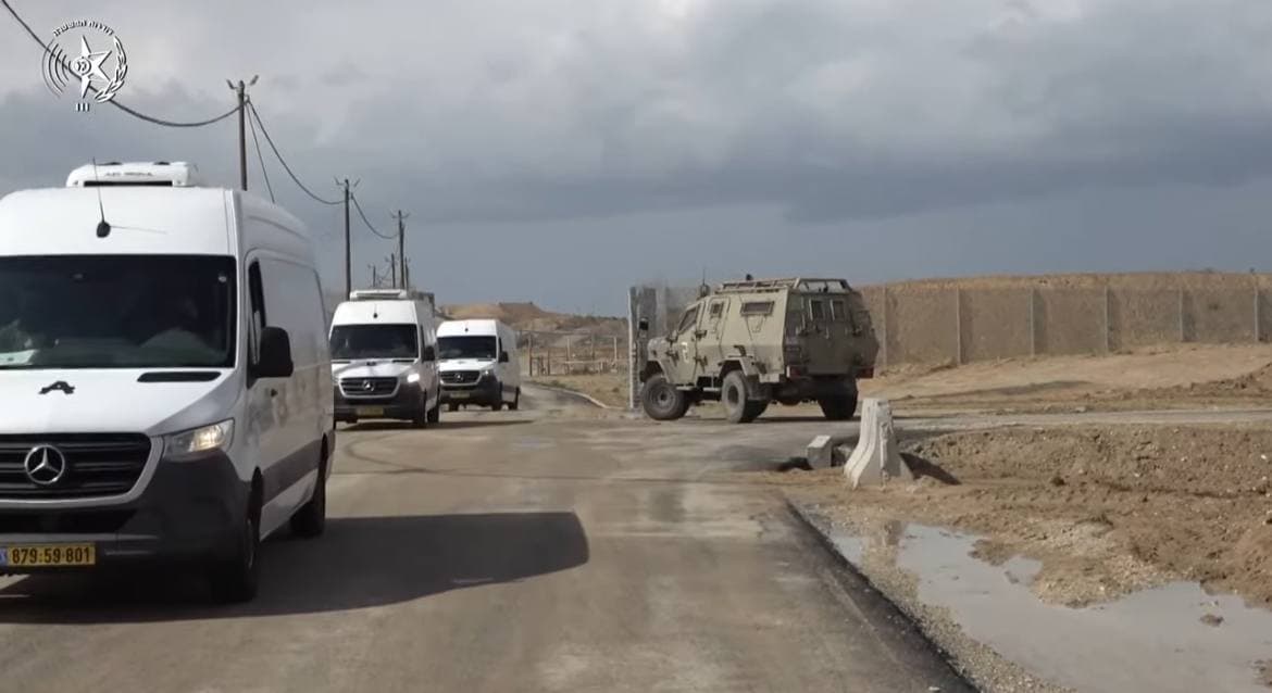 Slain hostages cross into Israeli territory Slain hostages cross into Israeli territory