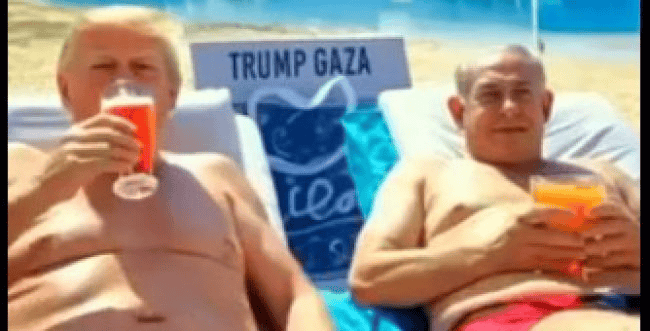 Trump and Bibi at Trump Gaza Hotel
