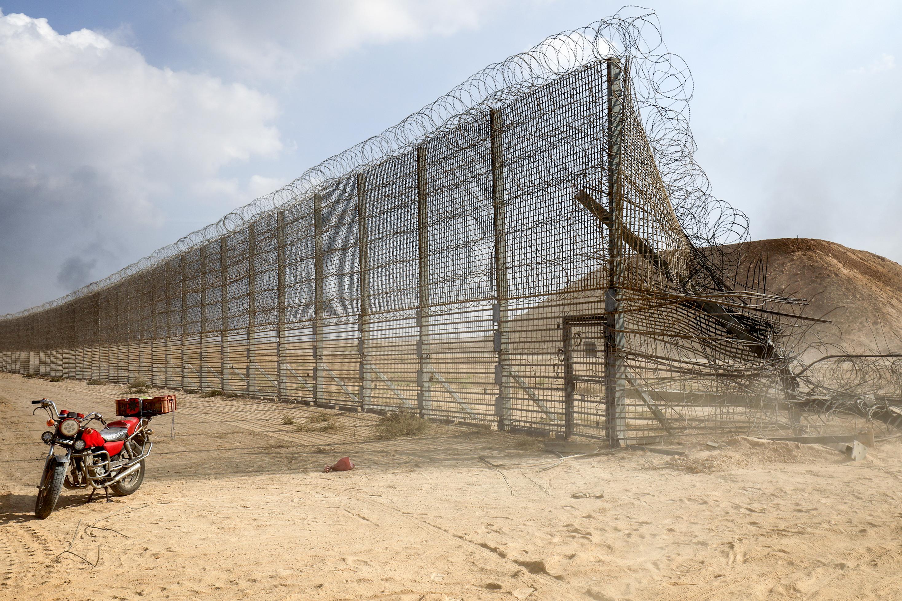 Fence along Gaza border breached on October 7th
