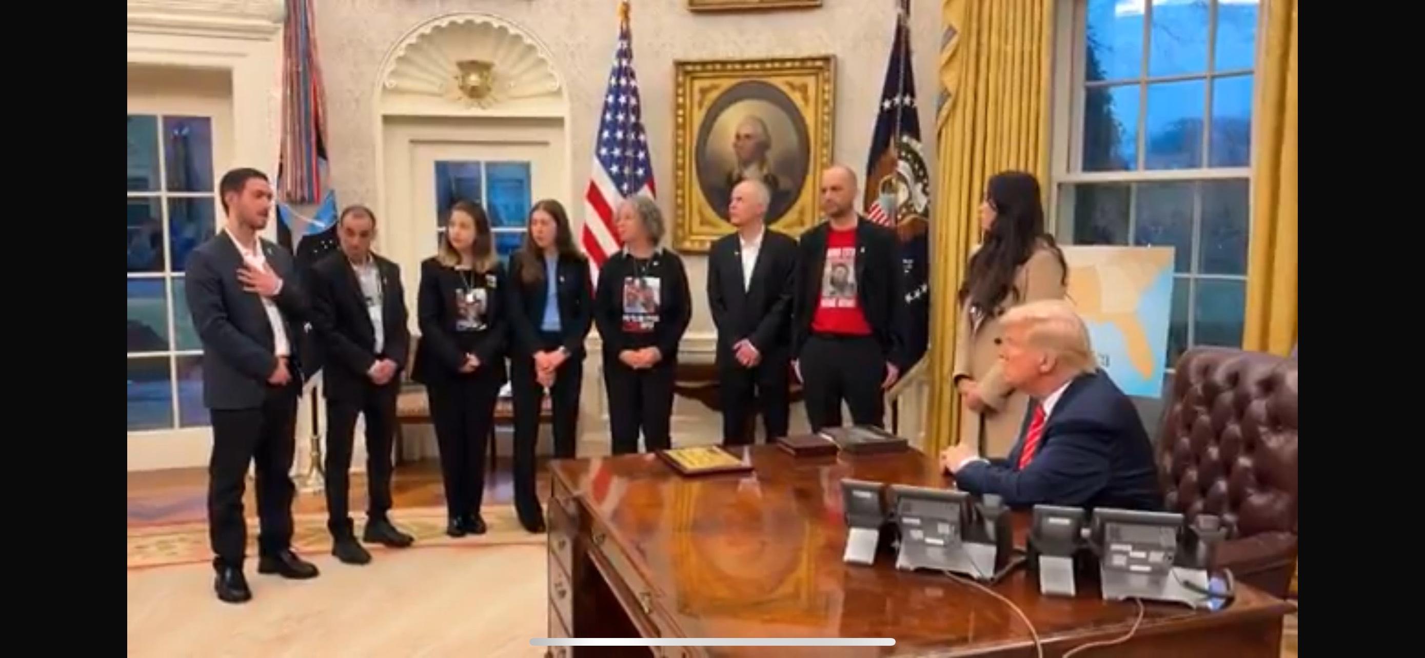 Trump meets with former hostages