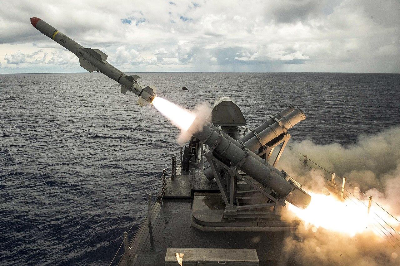 Missile firing. Illustration.