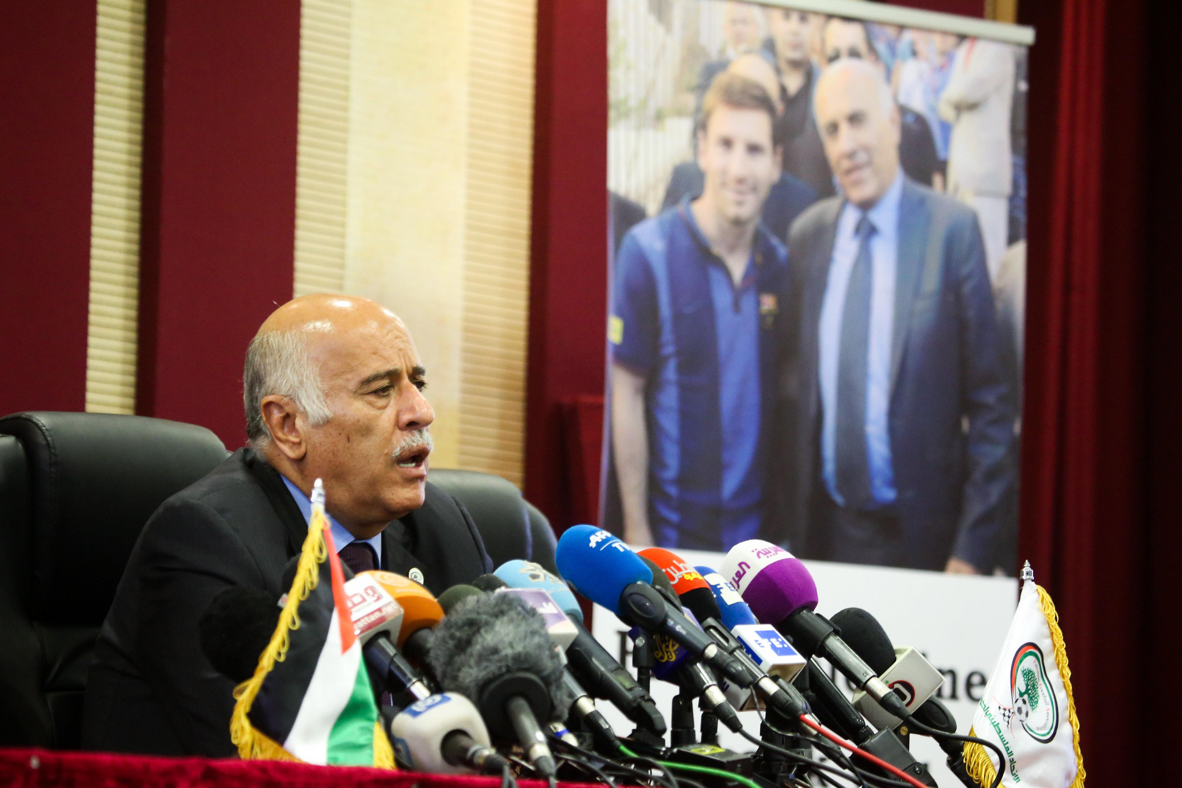 President of Palestinian football association Jibril Rajoub