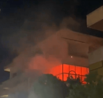 Syria burning.
