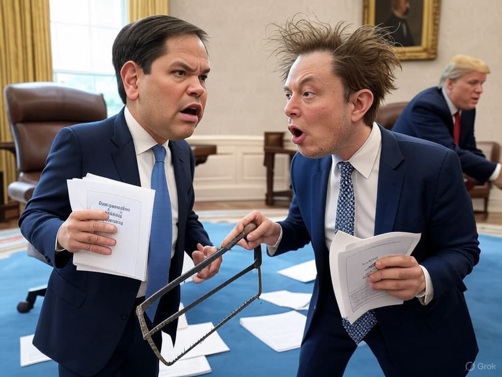 Marco Rubio and Elon Musk