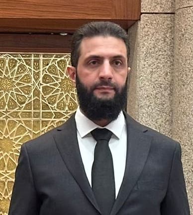 Syrian President Ahmad a-Sharaa.