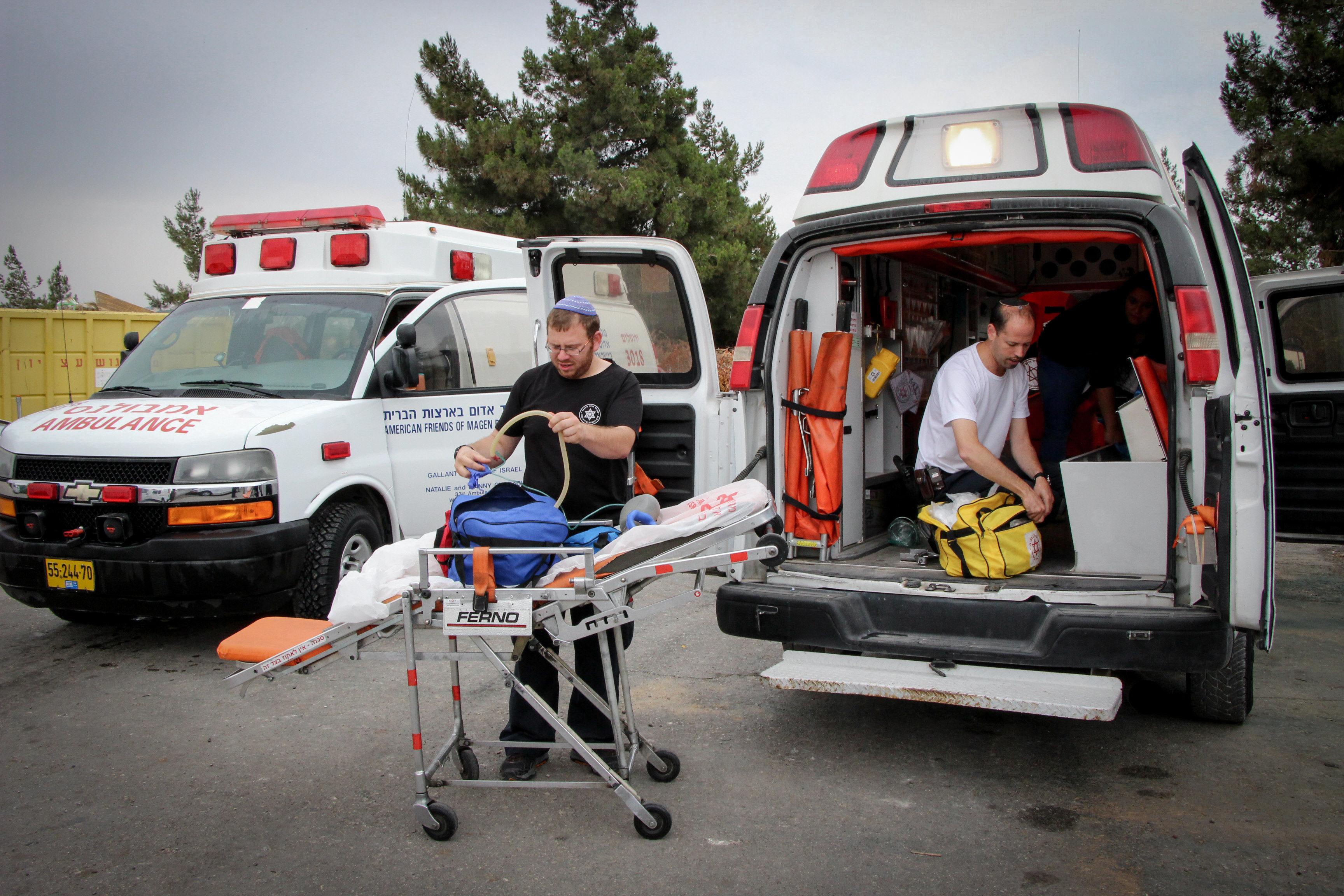 MDA staff visits all the ambulances of the communities of Gush Etzion