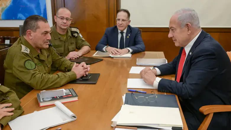 New IDF Chief of Staff Eyal Zamir in meeting with PM Netanyahu