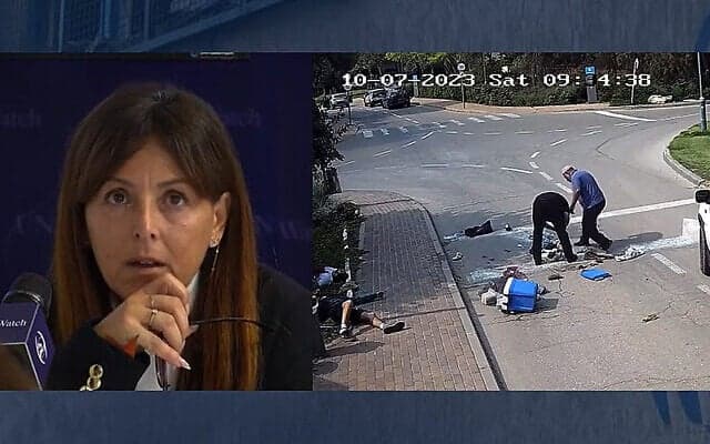 Ayelet Samerano watched footage of her sons murder and kidnapping by UNRWA employee