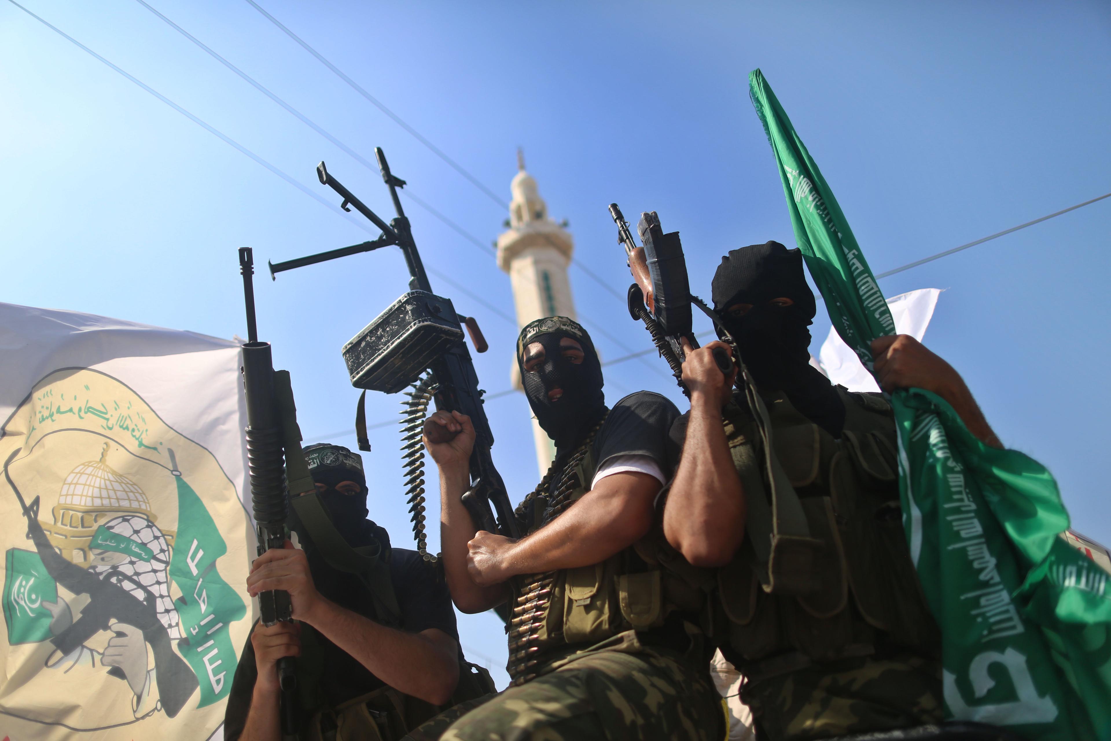 Hamas terrorists. Hamas terrorists.