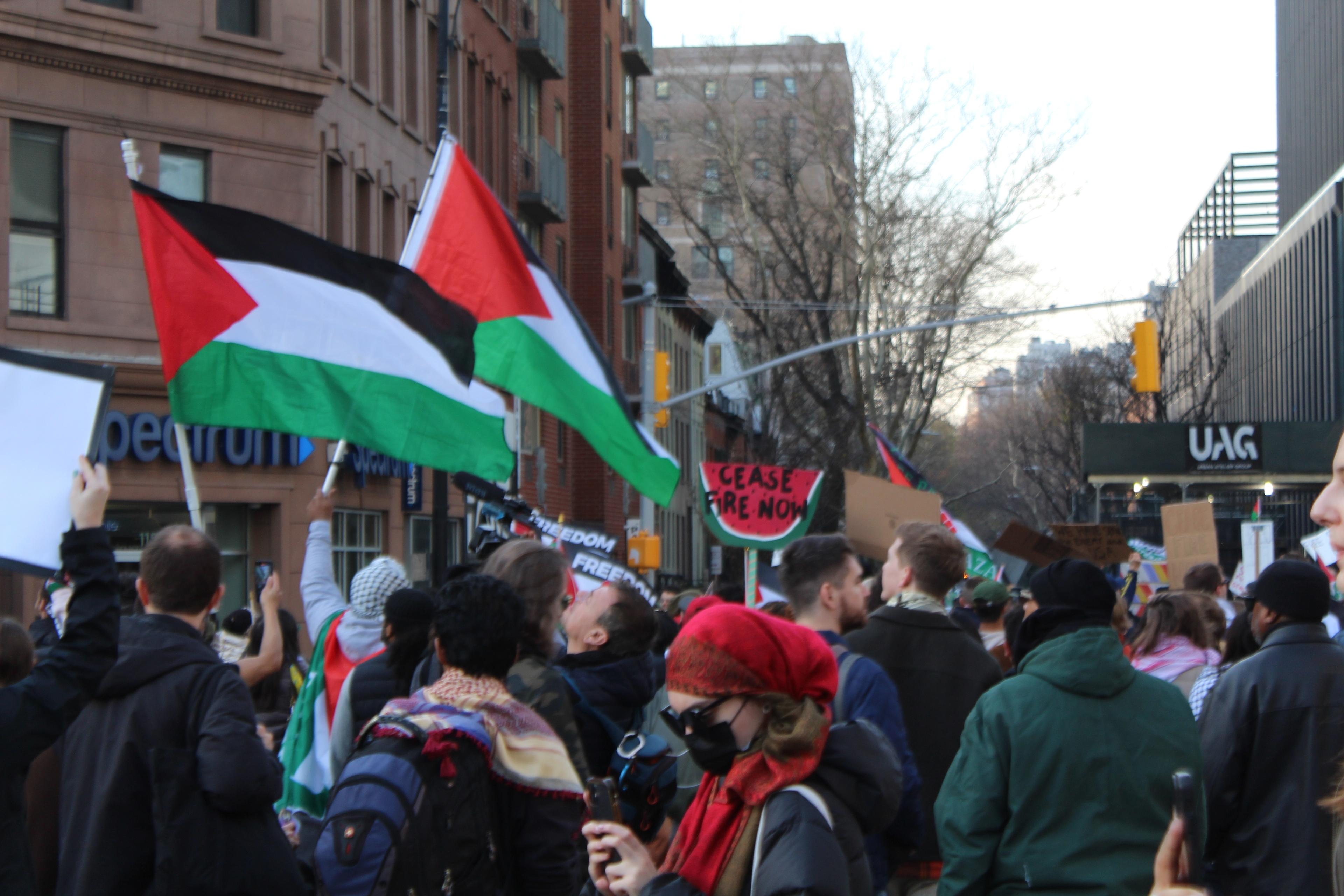 New York protest against israel