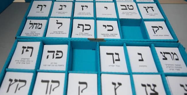 Israel elections. Illustration.