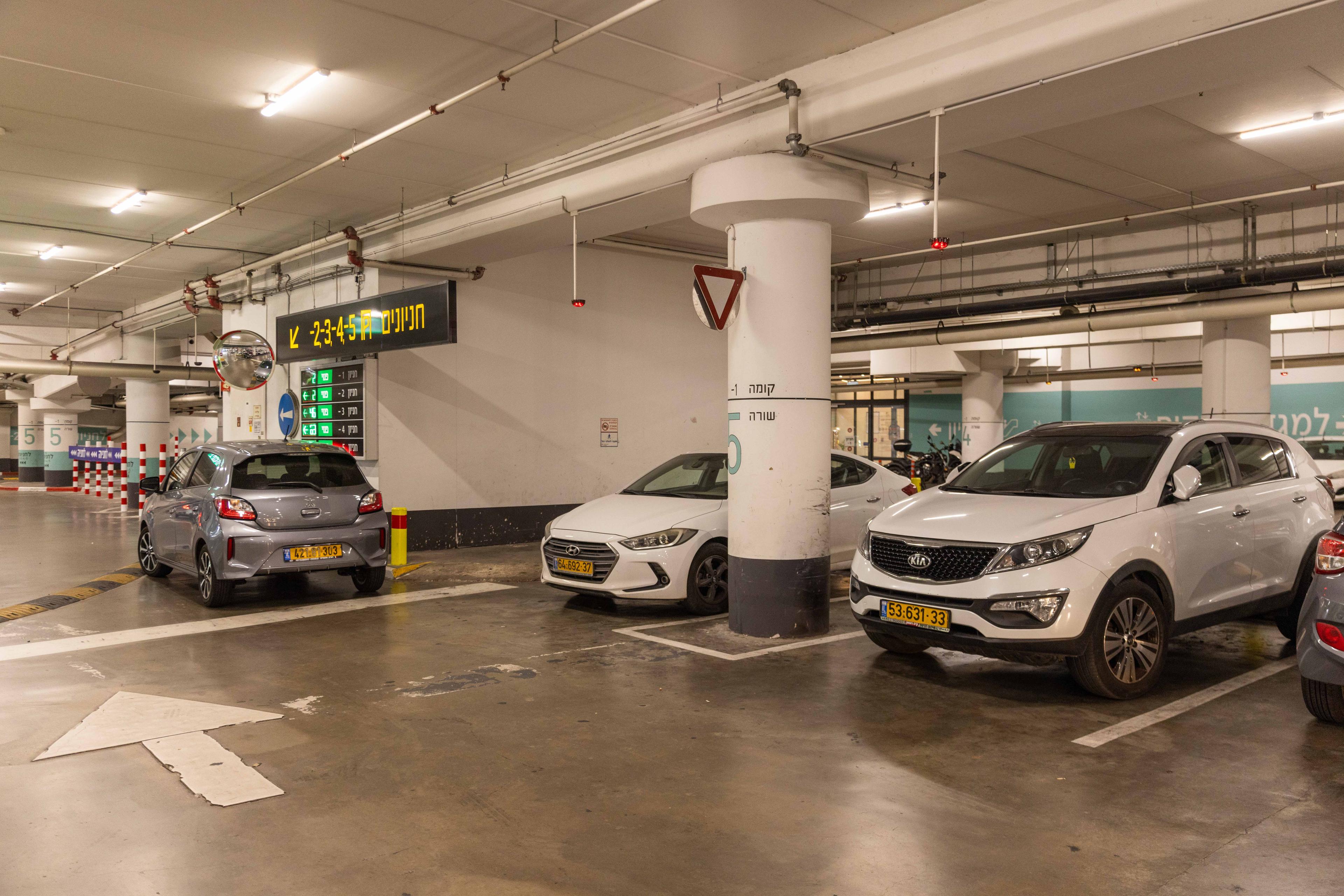 Car parking lot in Israel