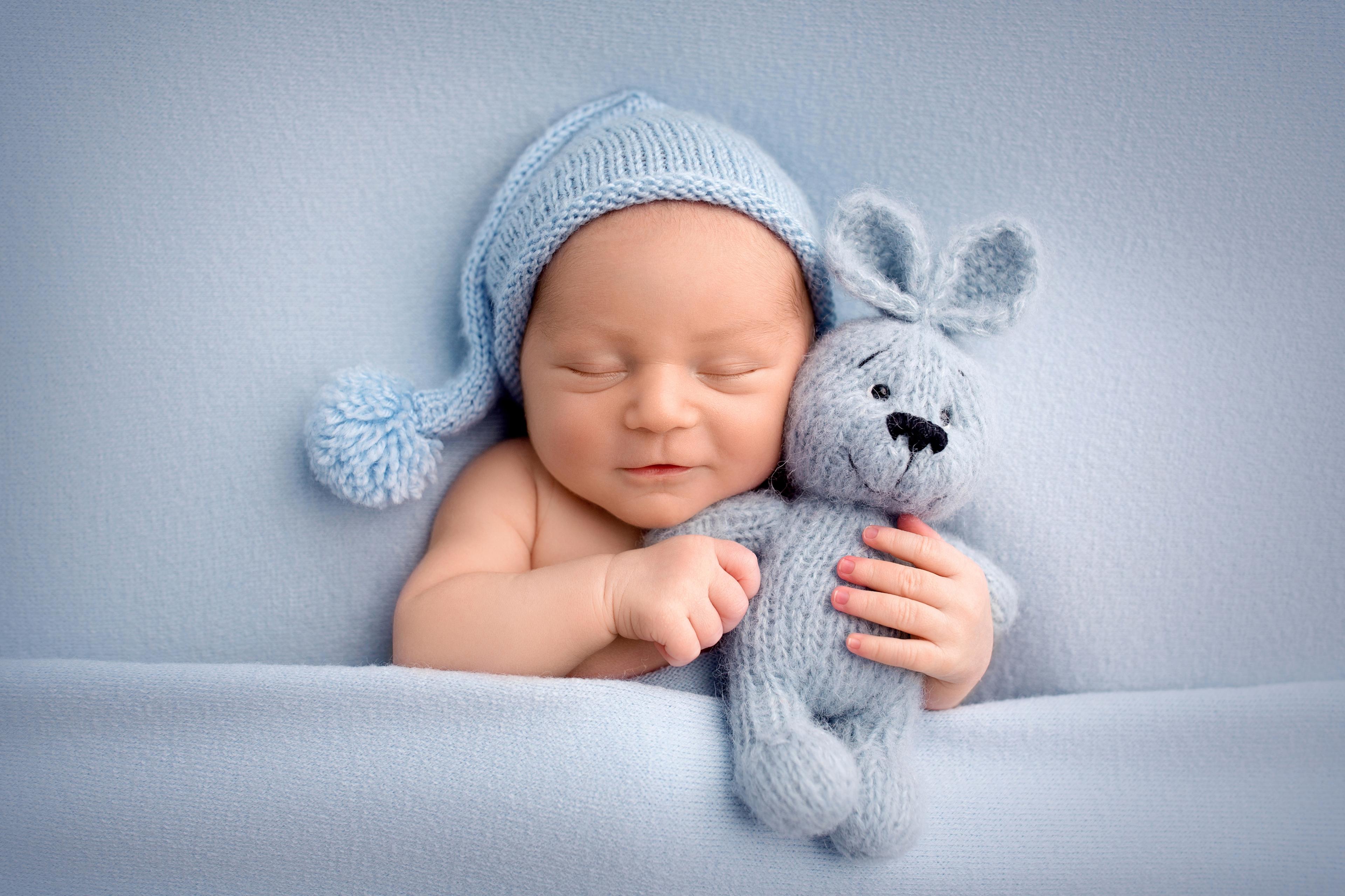A cute newborn boy 