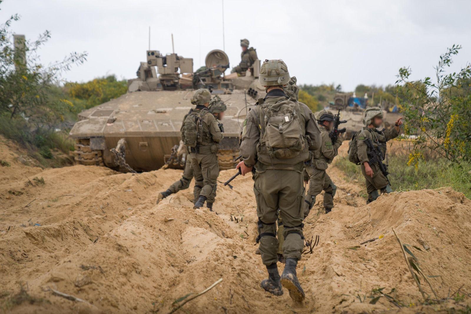 IDF forces operating in Gaza