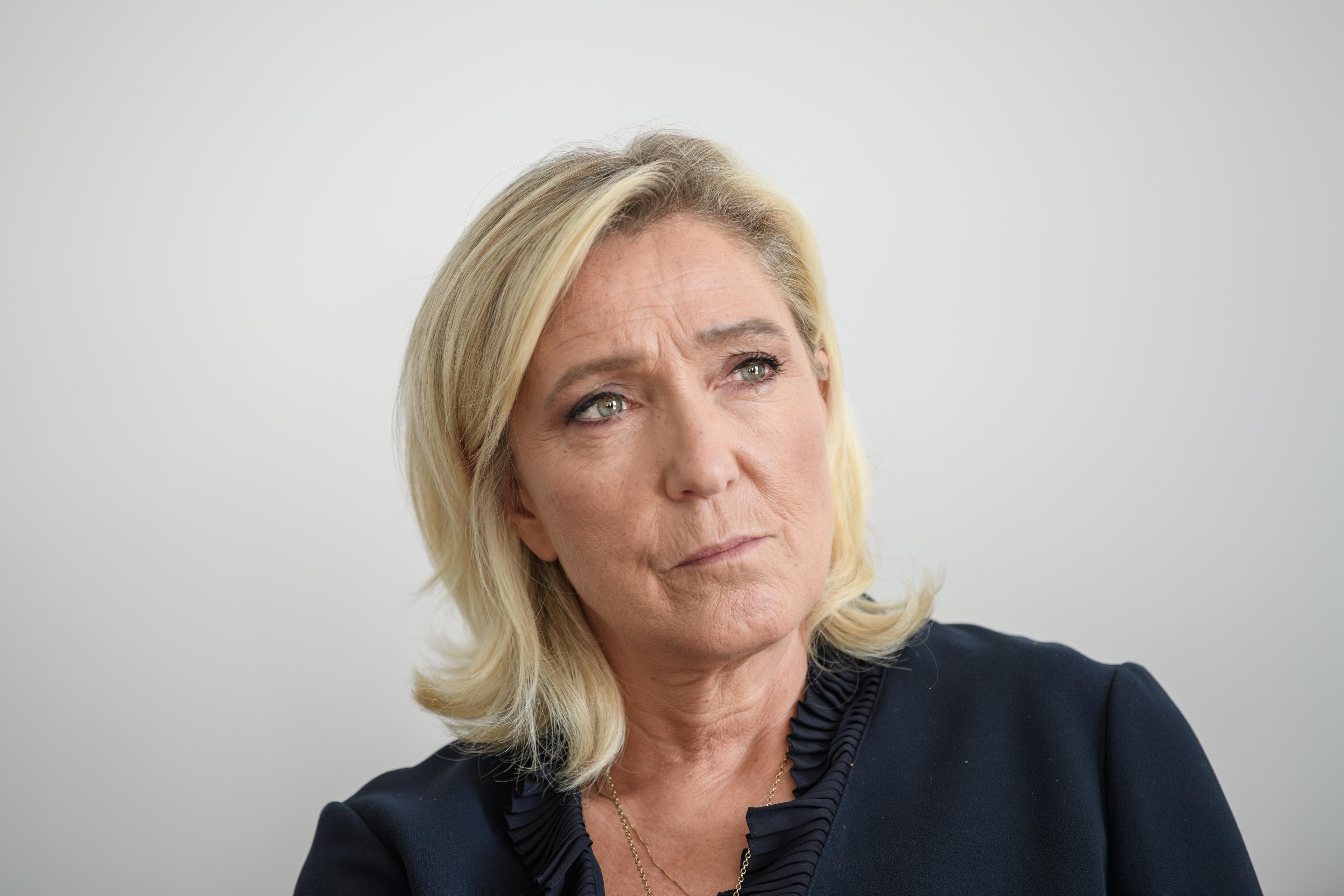 Ollioules, France on 6 October 2023.: Marine Le Pen (Rassemblement National) 