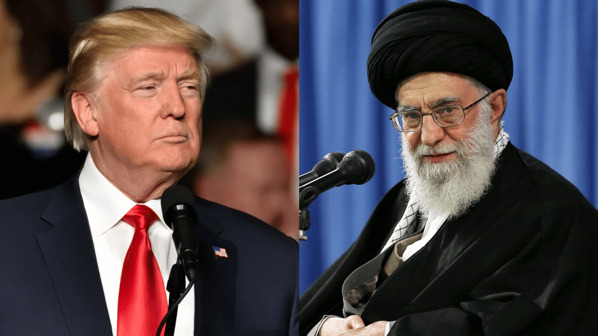 Donald Trump and Ali Khamenei