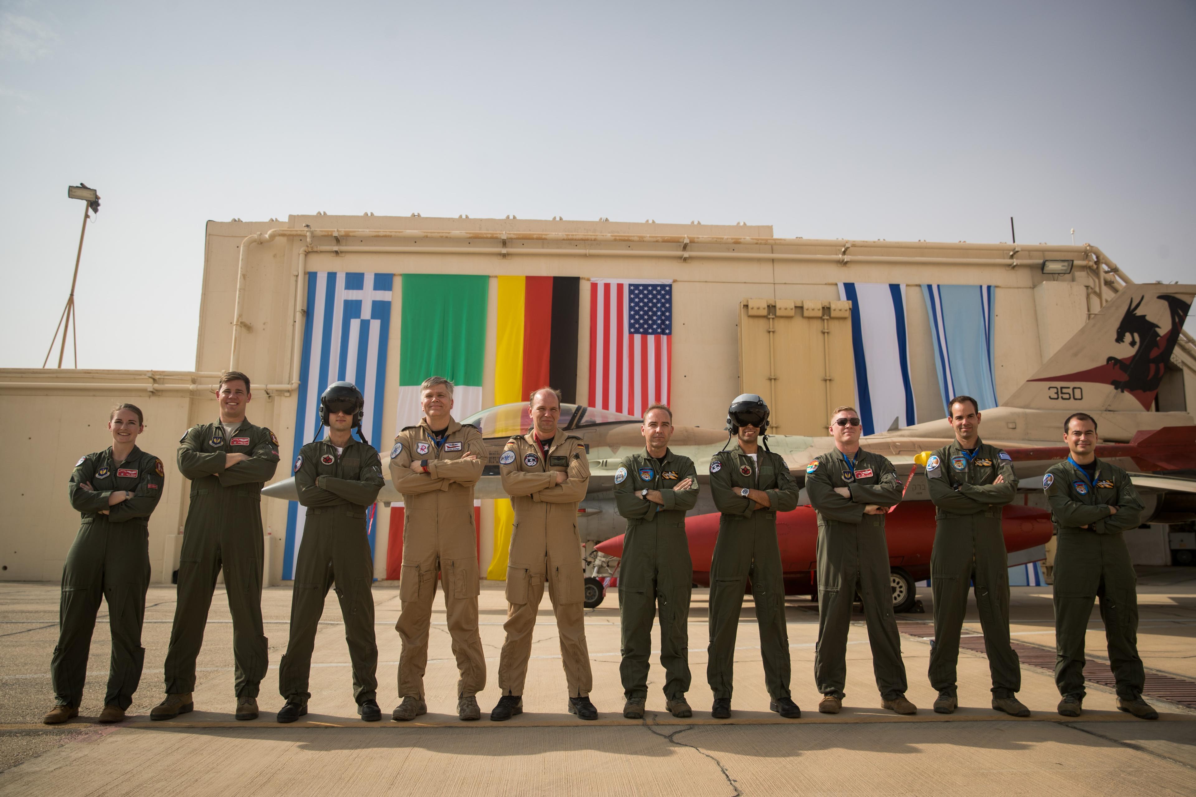 Israeli and other countries' pilots. Illustration.