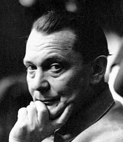 Defendant Hermann Goering in the prisoners' dock at the International Military Tribunal trial of war criminals at Nuremberg