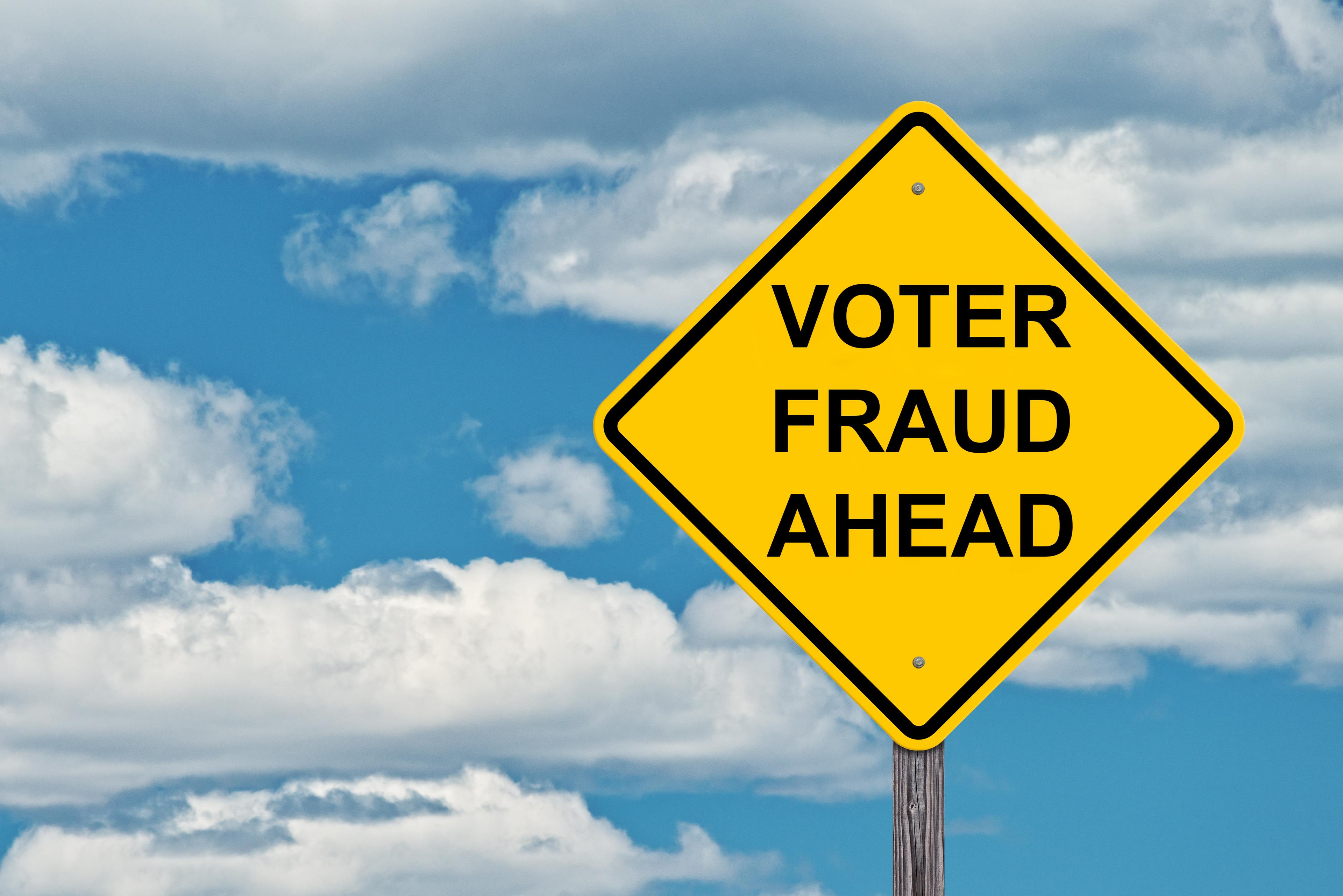 Vote Fraud sign