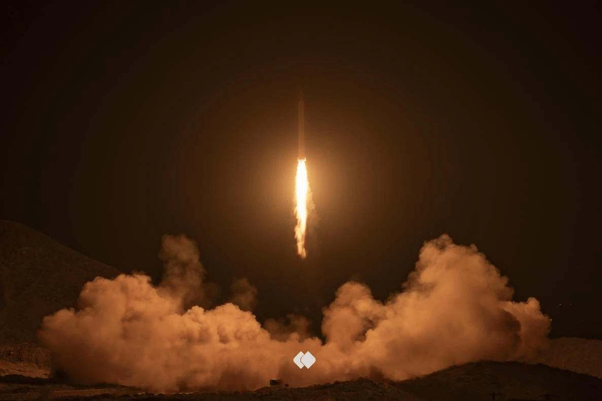 Ballistic missile shot from Iran, archive