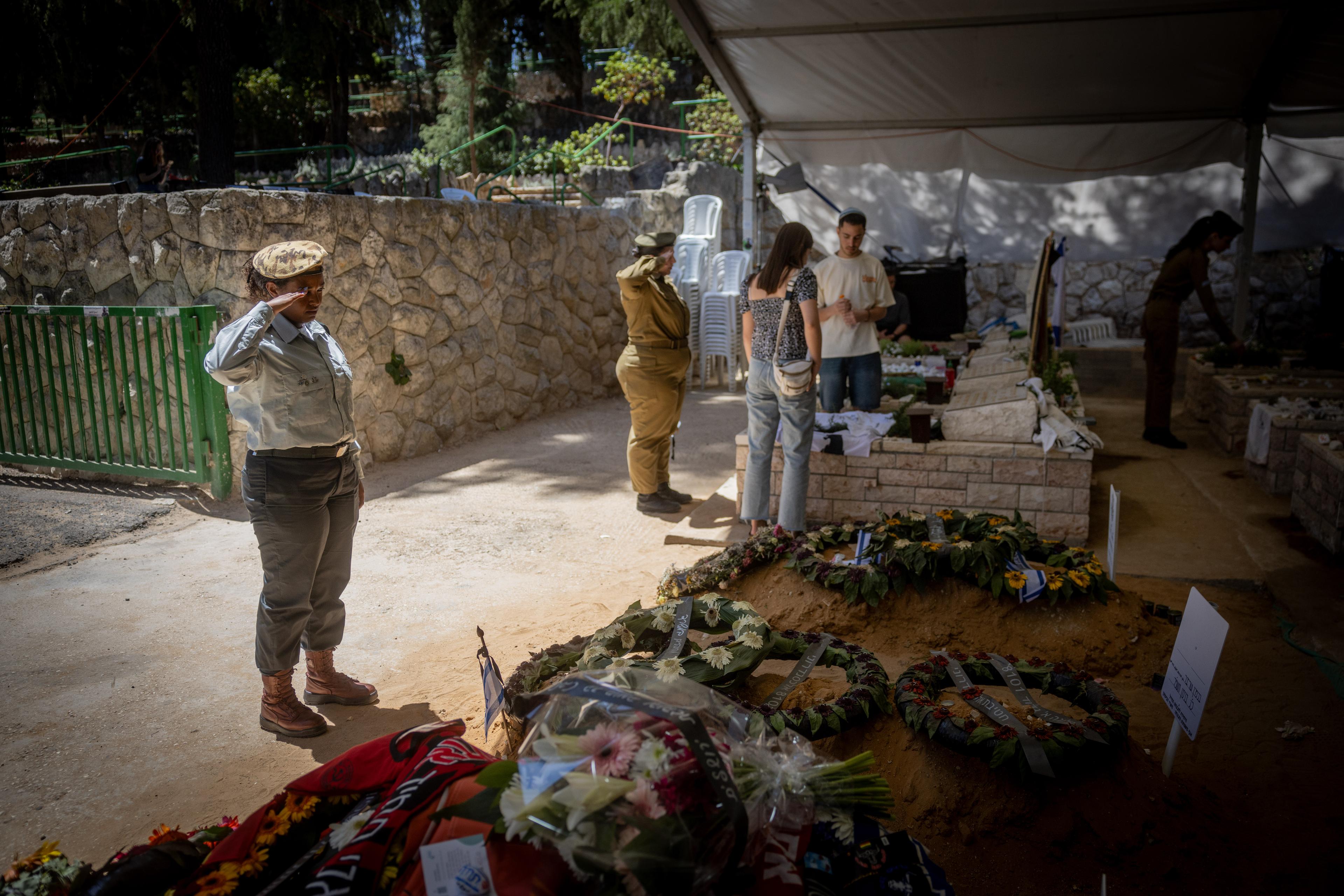 Memorial Day at Mount Herzl.