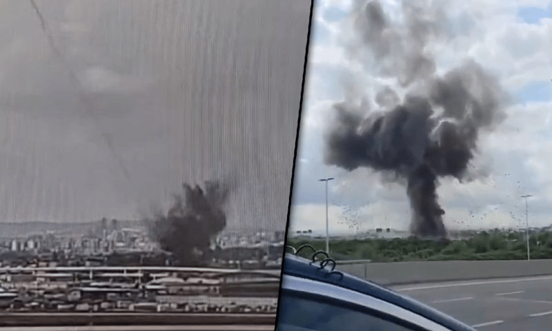Houthi missile landing in Ben Gurion Airport