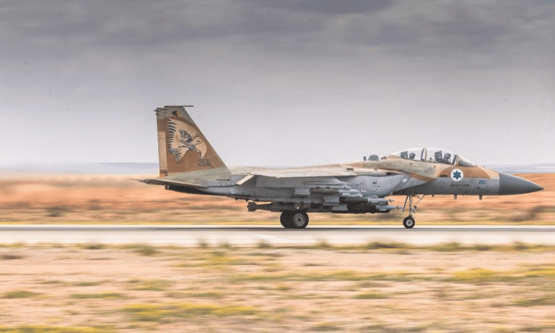 IAF jet taking off for Syria