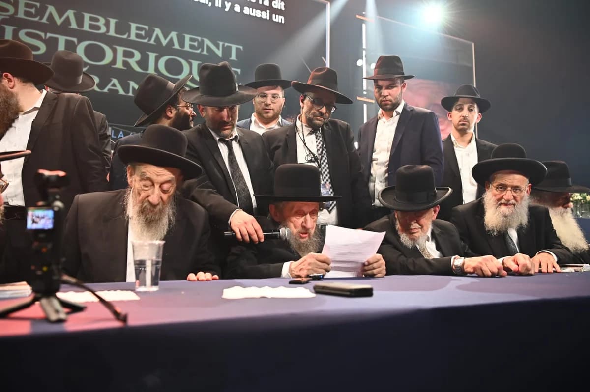 Rabbinic convention in Paris to save the Israeli Torah world.