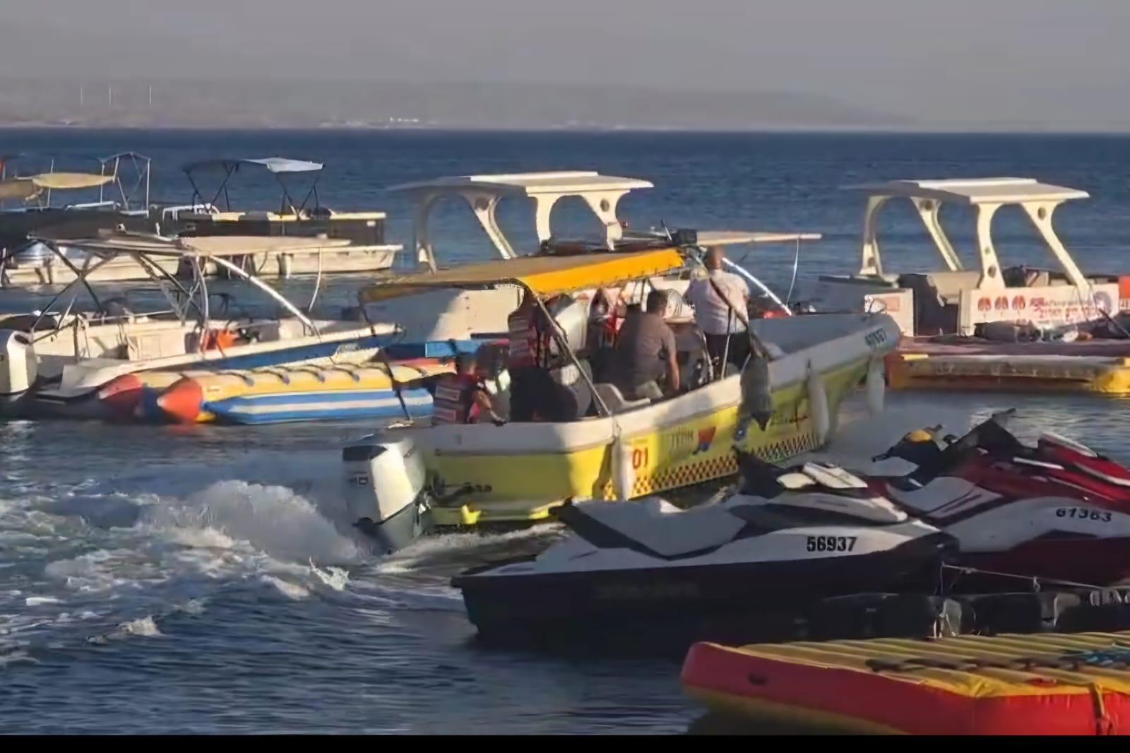 Scene of tragic boat accident in Eilat