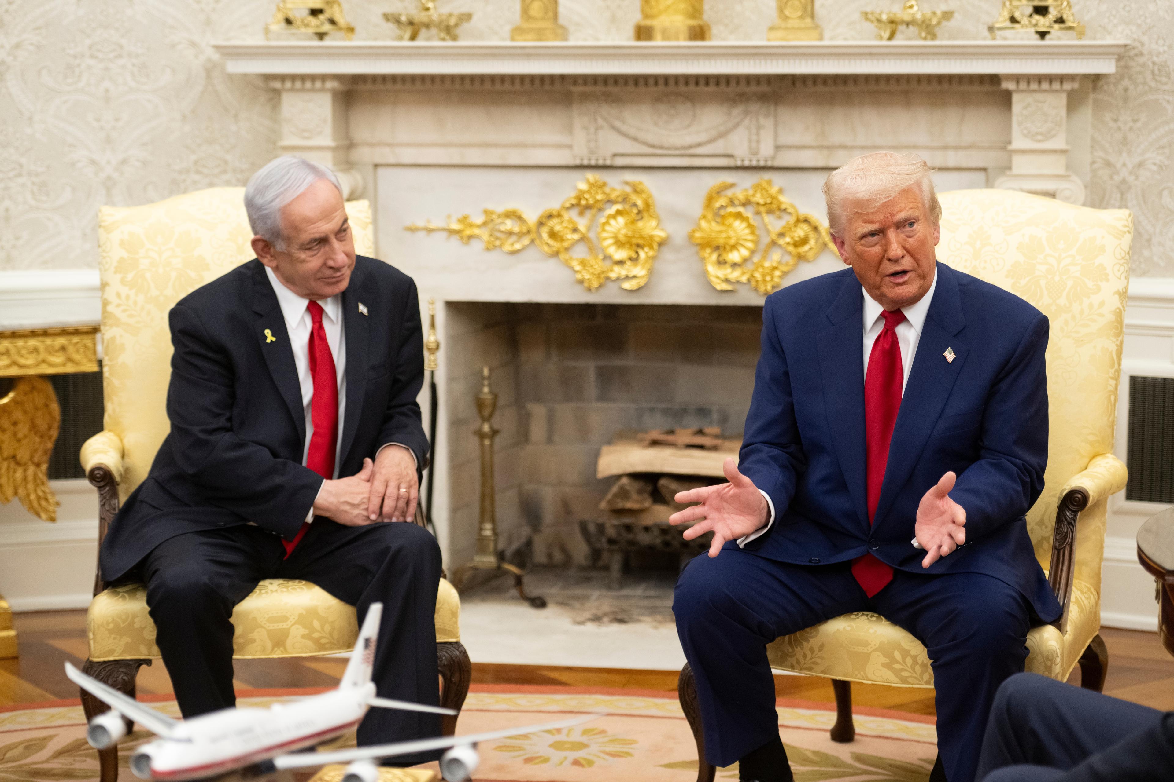 Trump and Netanyahu: The White House, April 2025