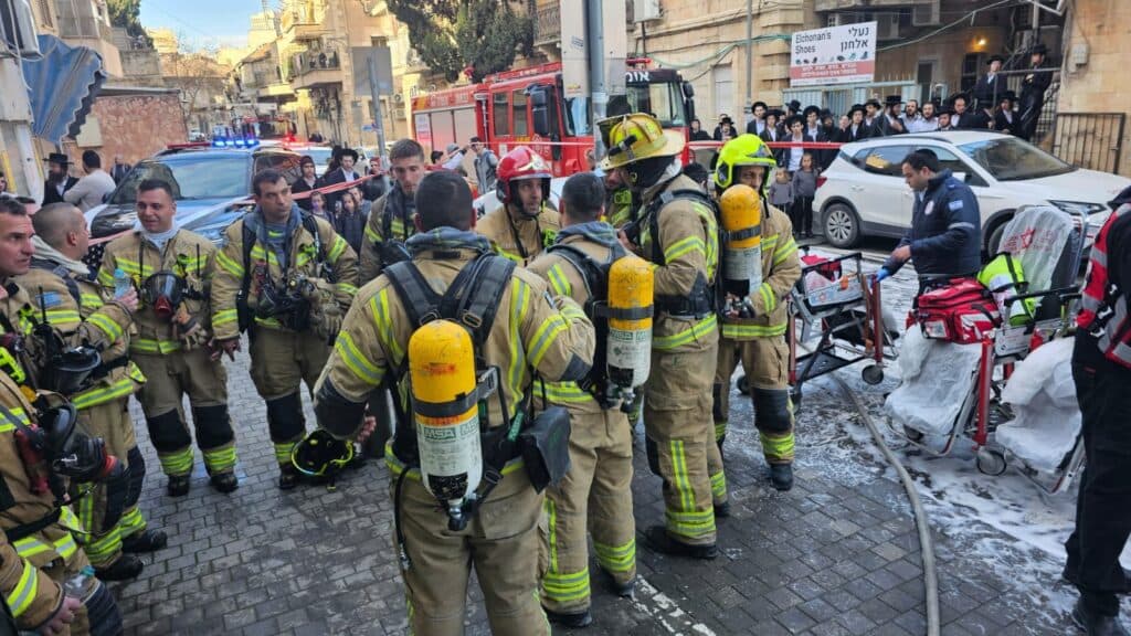 The fire at a Seminary in Jerusalem The fire at a Seminary in Jerusalem